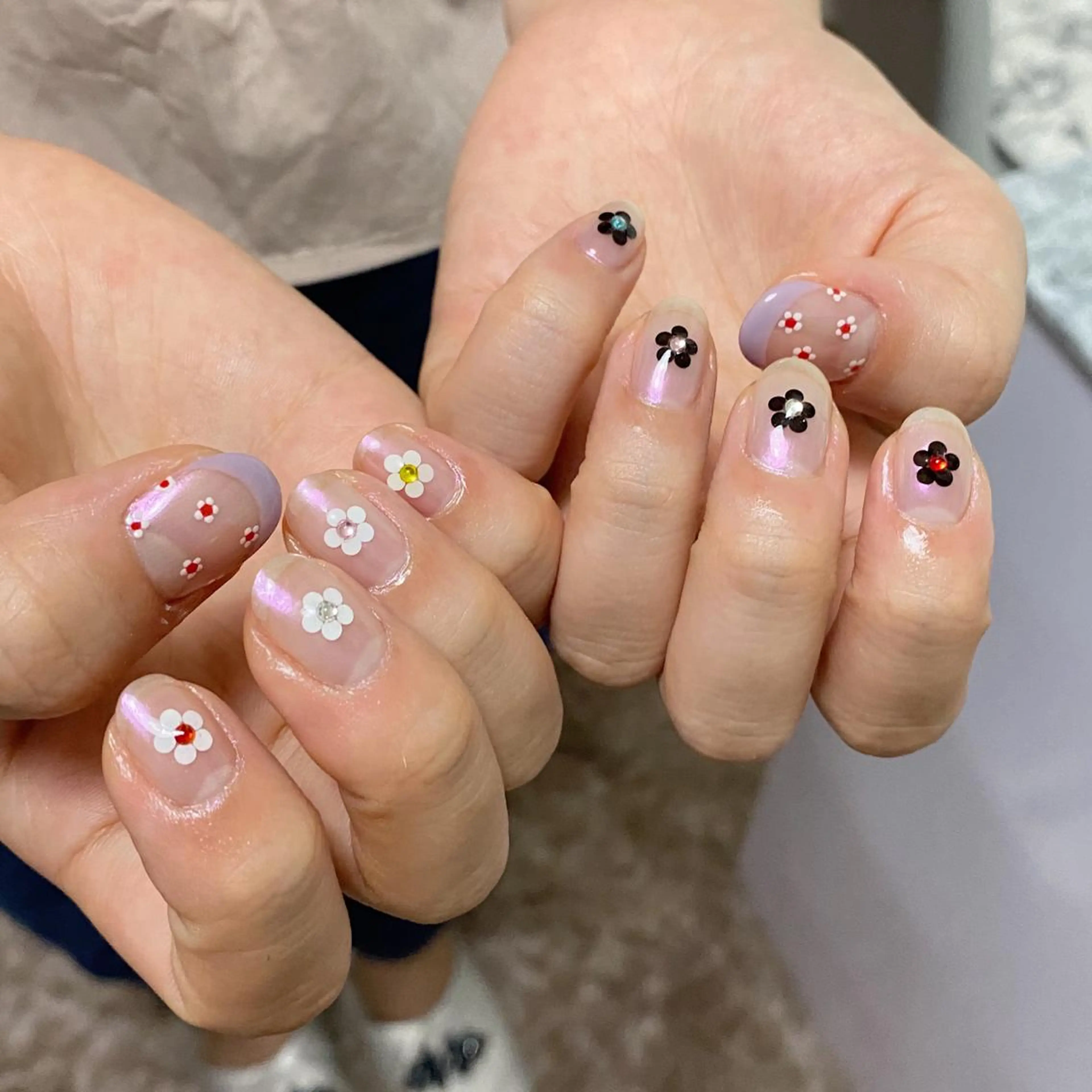 ネイル フラワーネイル ハンドネイル lcoco nailのネイルデザイン