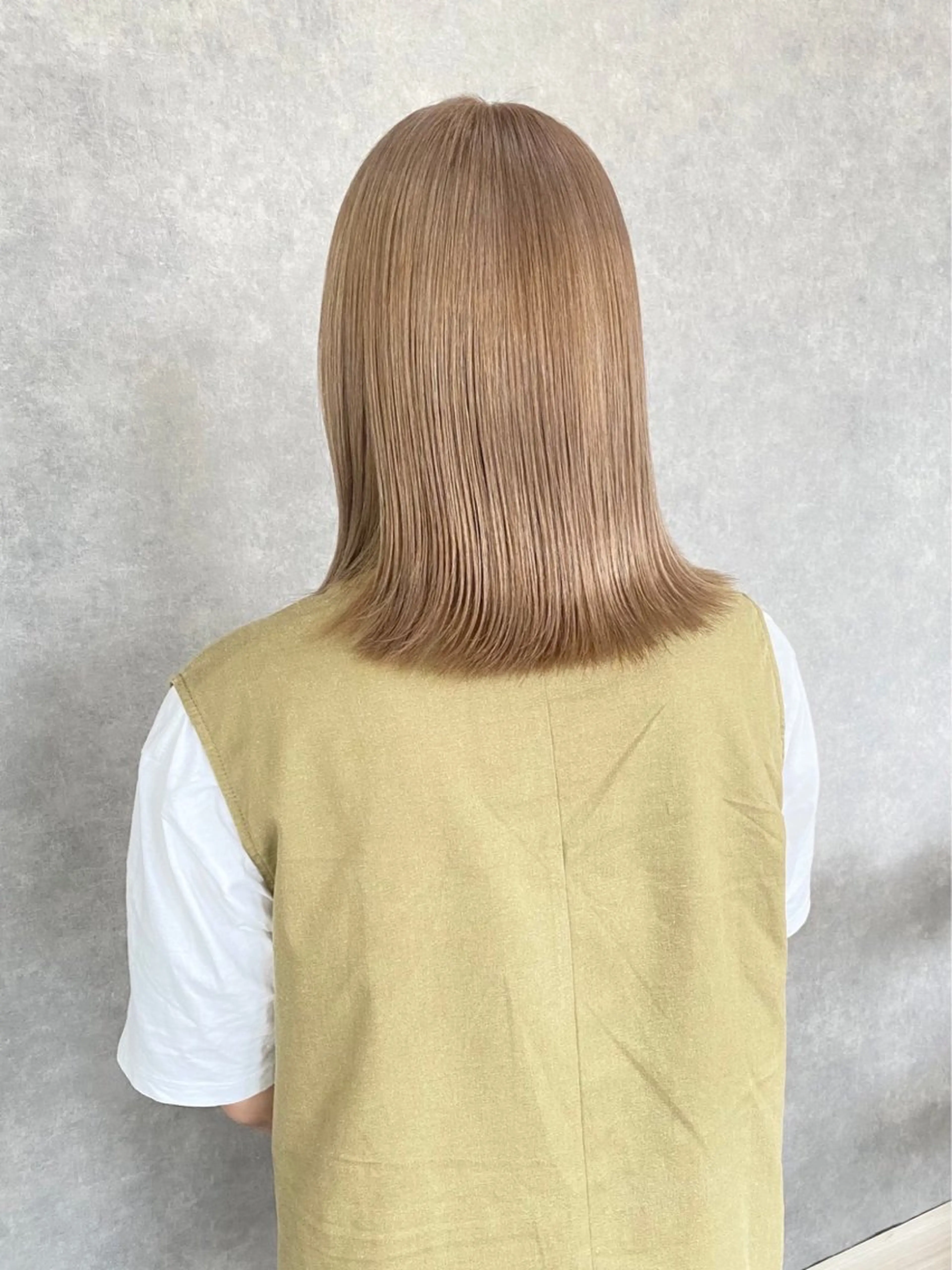 💚ブリーチ毛でもOK💚ノンアルカリストレートの写真