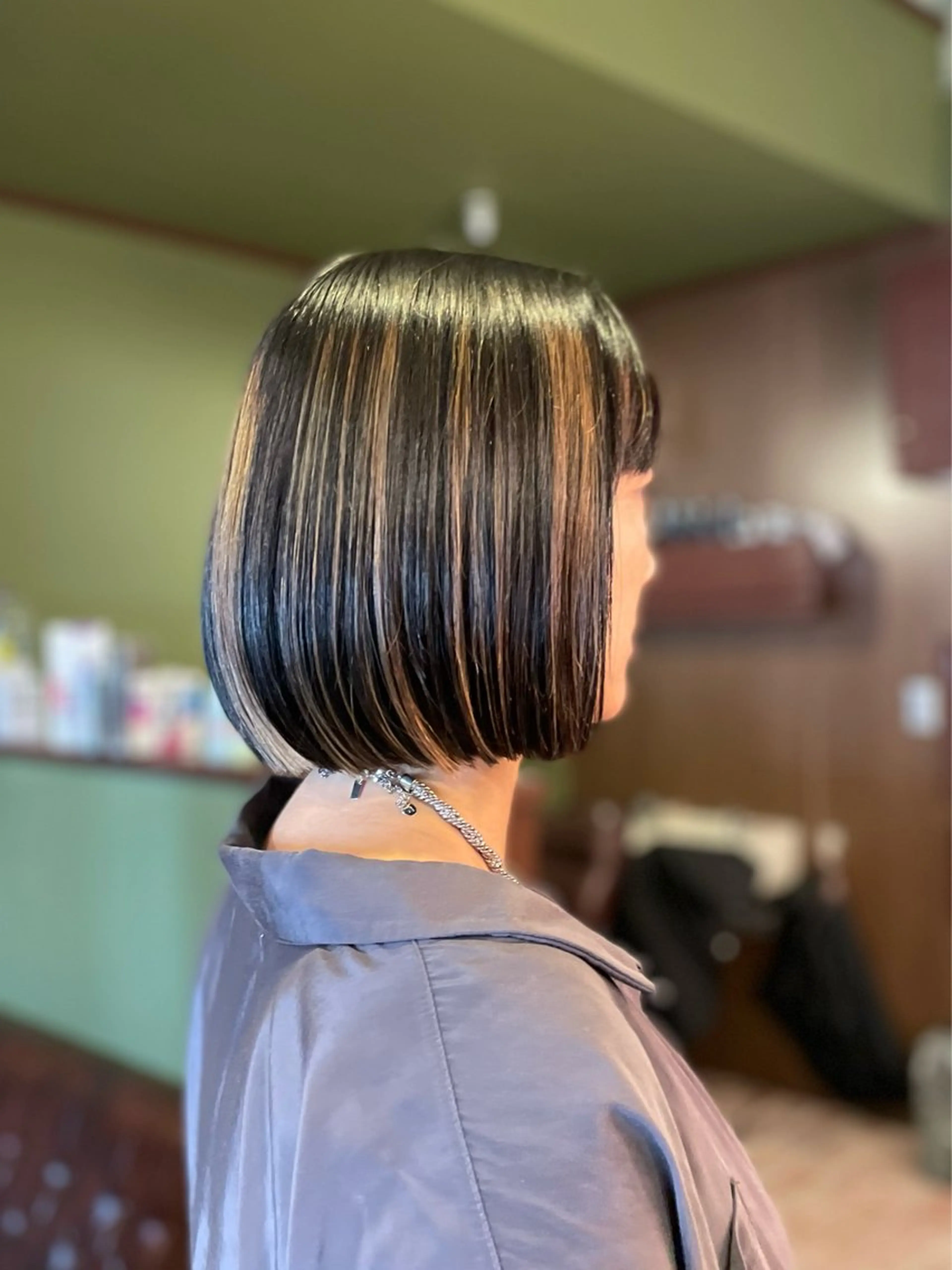 ミディアム カラー カット ヘアカラー トリートメント ヘアセット PATH-hair. store/MAIのヘアスタイル