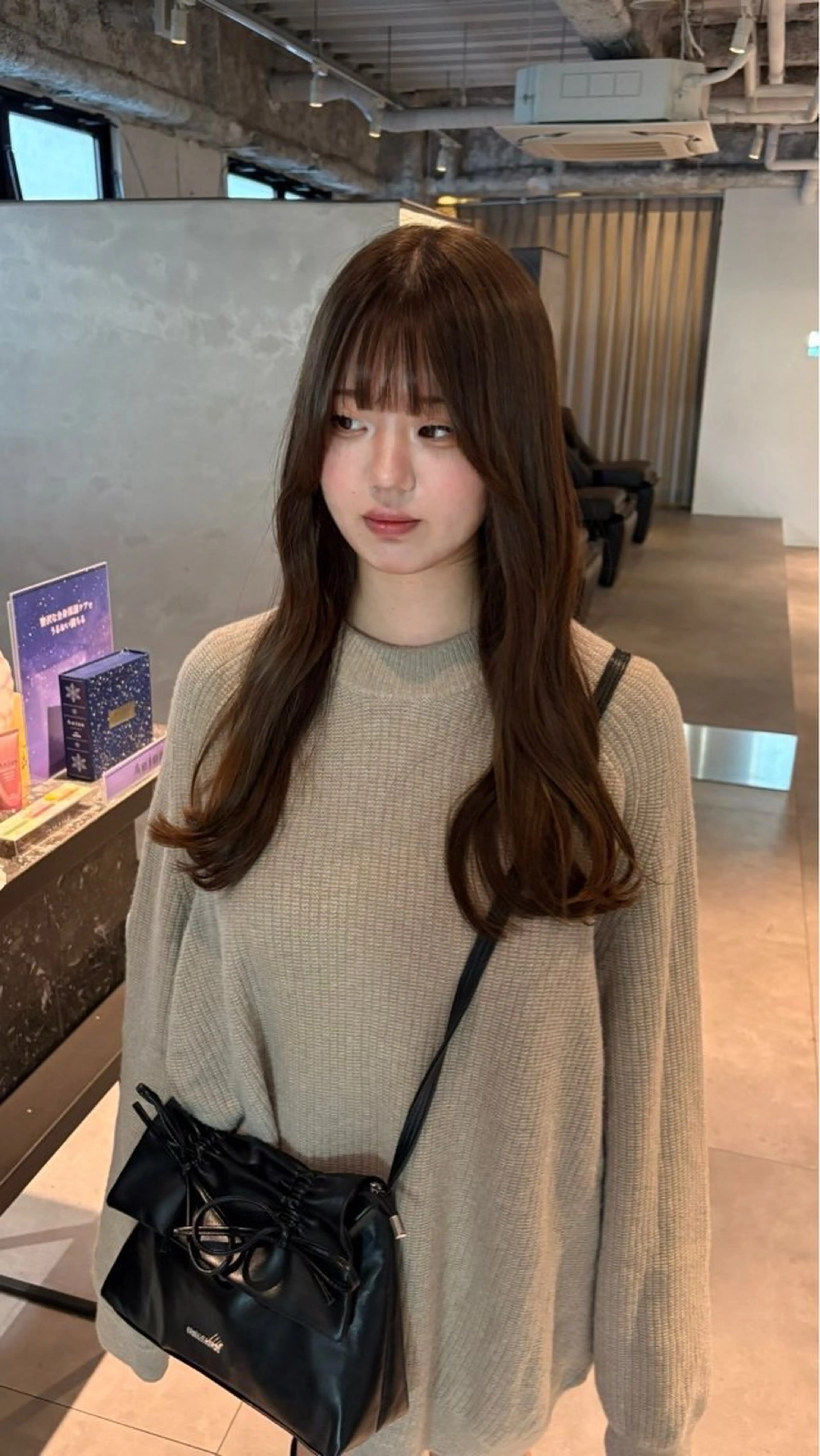 ロング カラー カット ヘアカラー トリートメント CHERIM ❤️‍🔥新家光葉のヘアスタイル