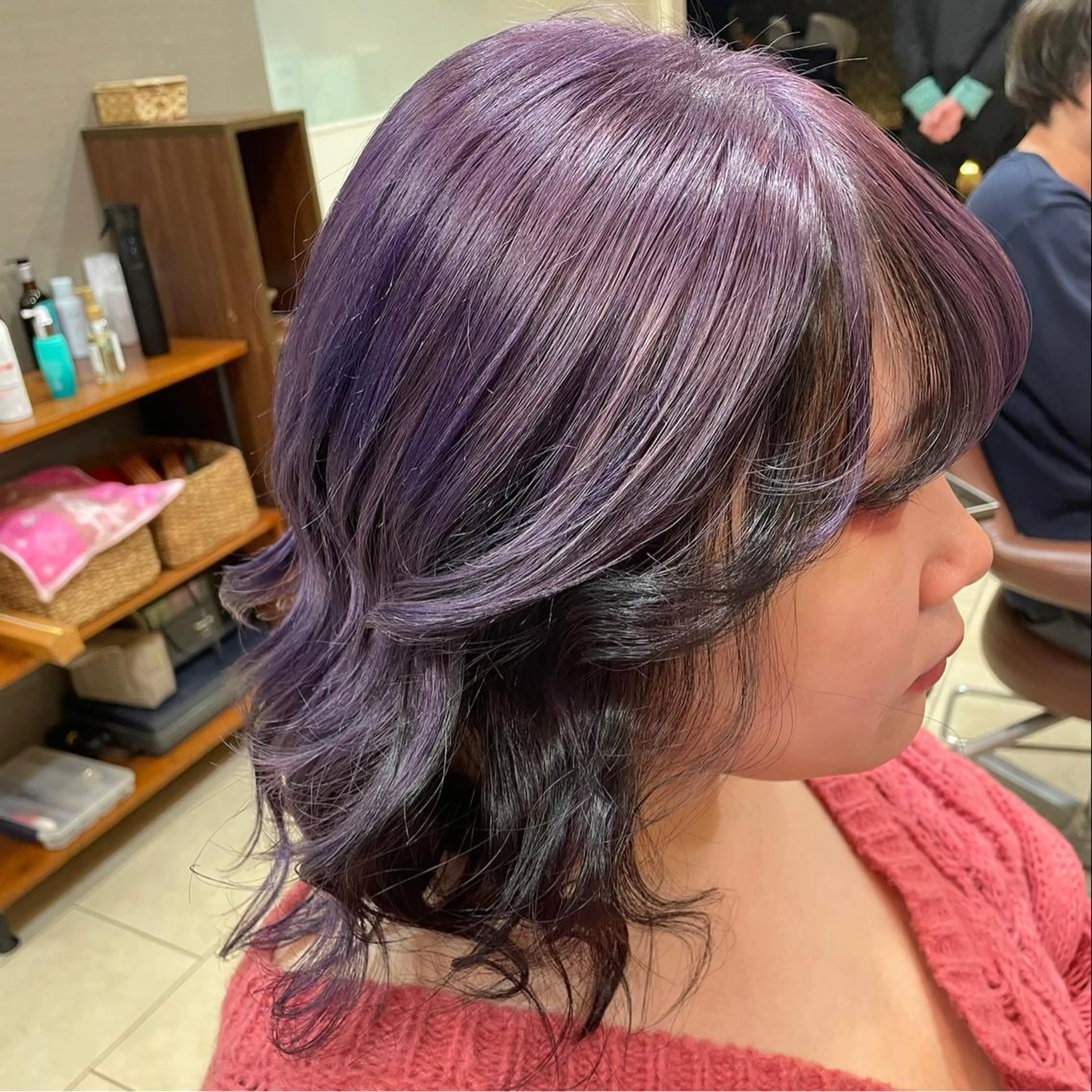 ミディアム カラー 西村 亜弥のヘアスタイル