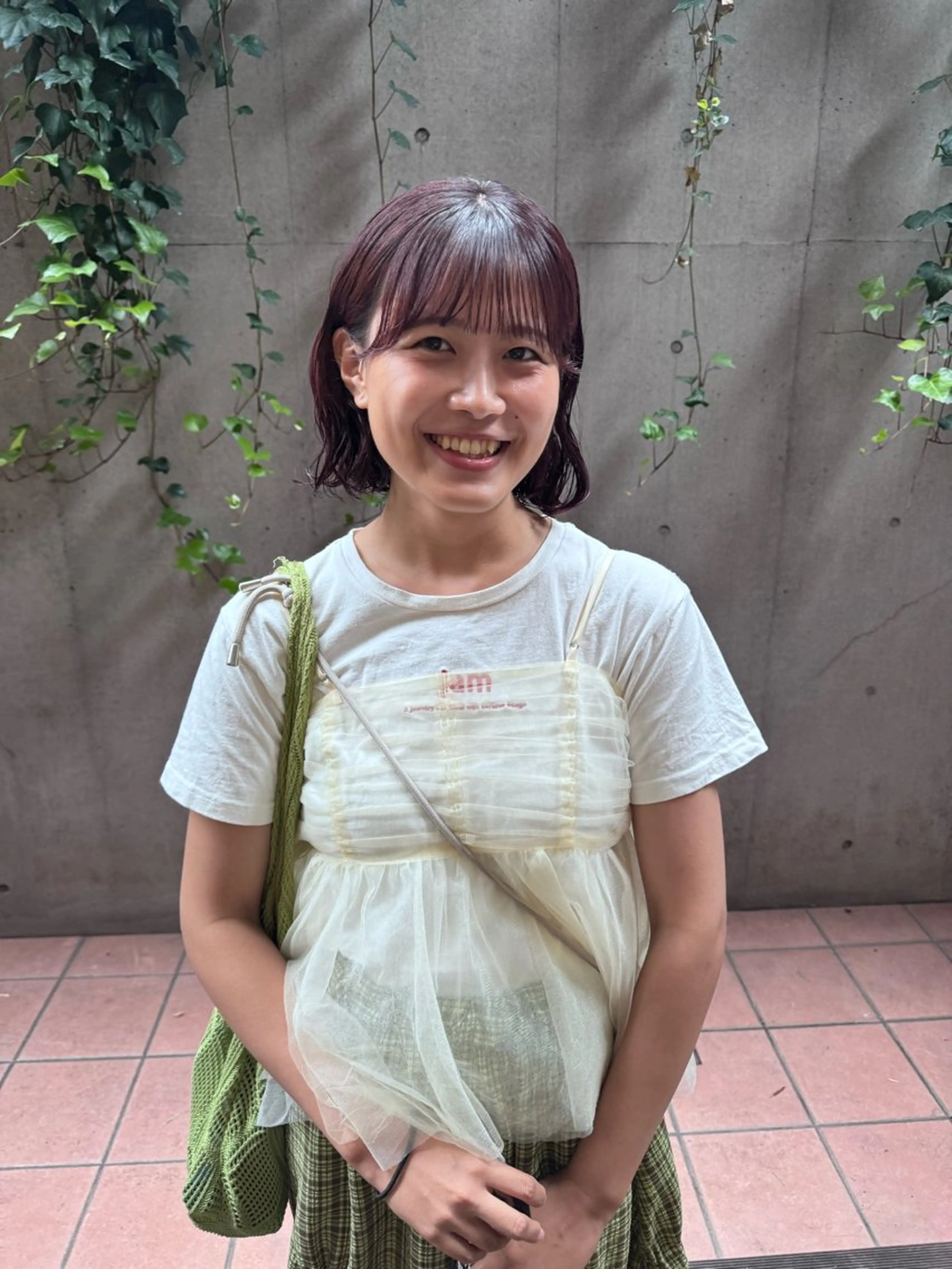 ショート パーマ ボブ ニュアンスパーマ カット パーマ 大橋 芽衣のヘアスタイル