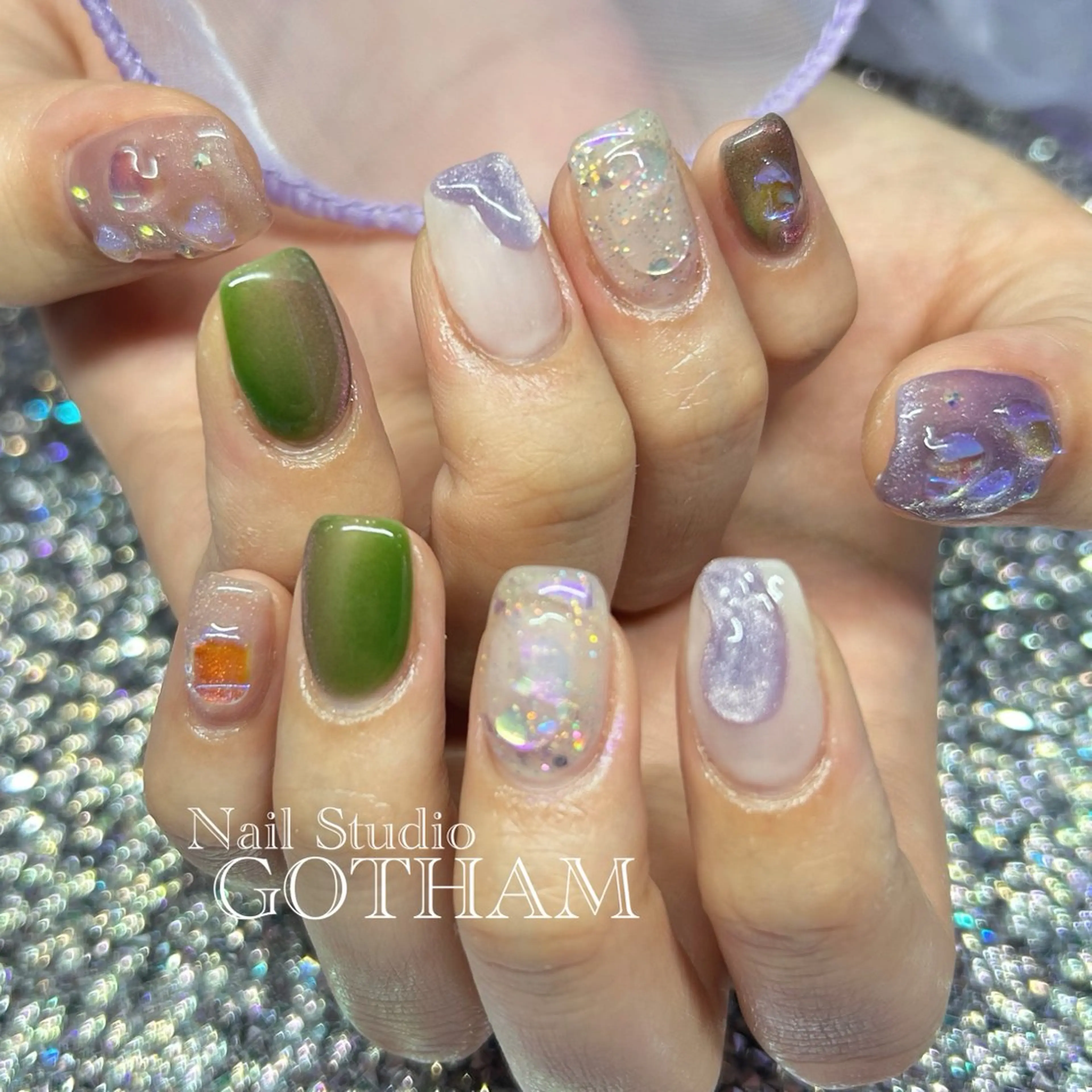 ネイル ハンドネイル Nail Studio GOTHAM所属・高円寺駅からすぐ🌈 ネイルGOTHAMのネイルデザイン