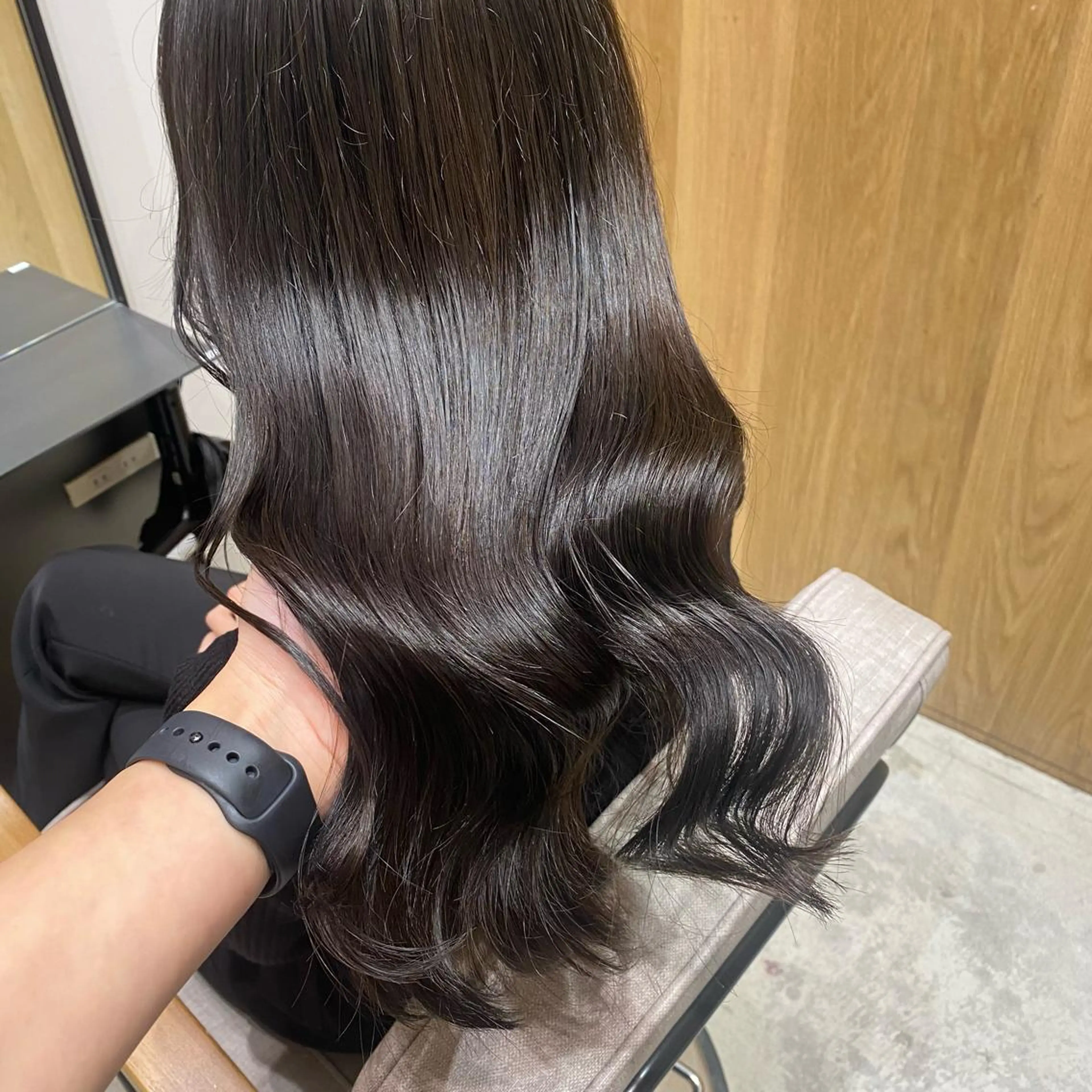 セミロング カラー ヘアアレンジ GO TODAY SHAiRE SALON  原宿verno店所属・完全💗マンツーマン marinのヘアスタイル