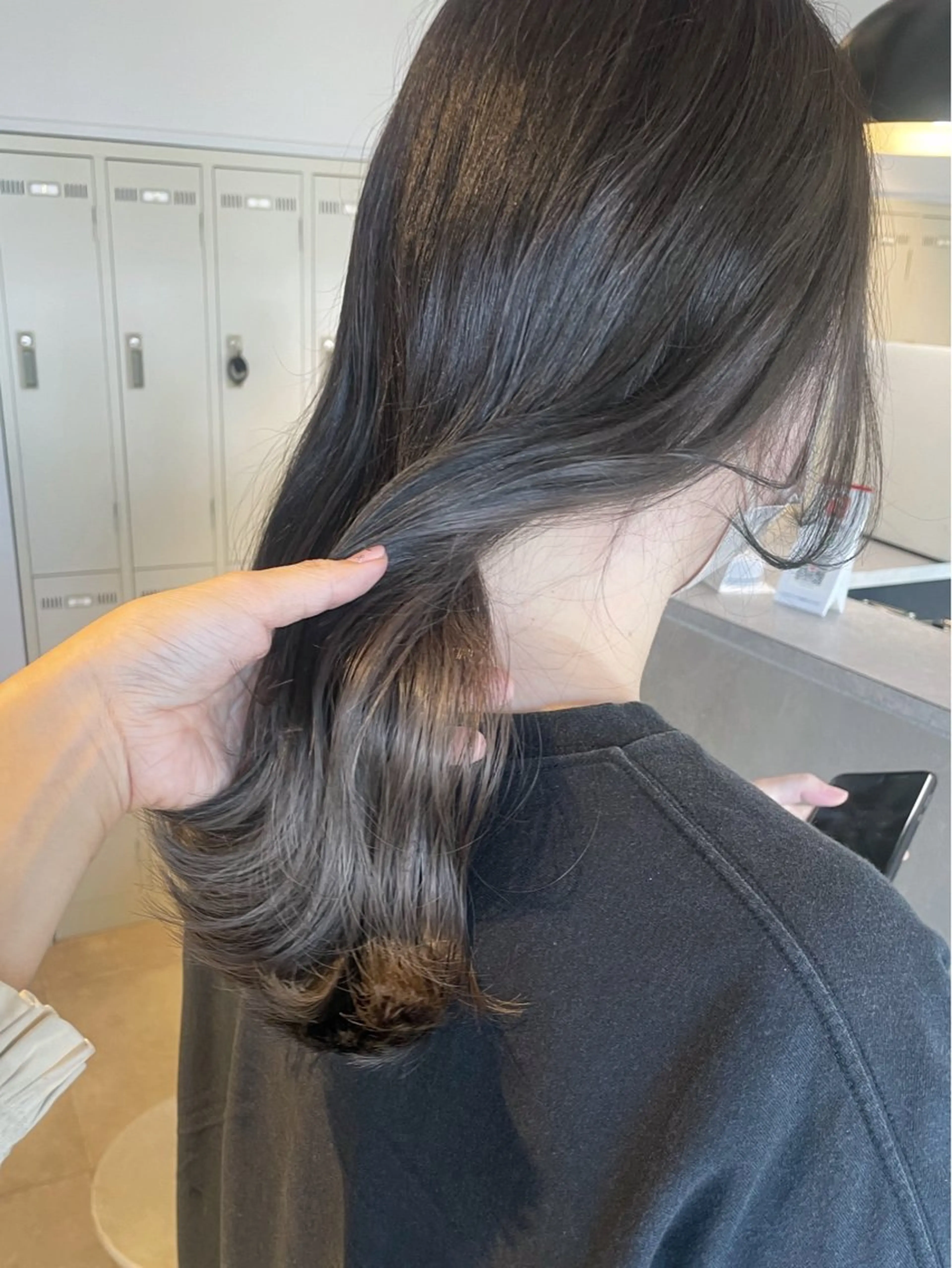 セミロング カラー カット ヘアカラー トリートメント レイヤー/髪質改善カ ラ-🤍津田奈々美‎のヘアスタイル