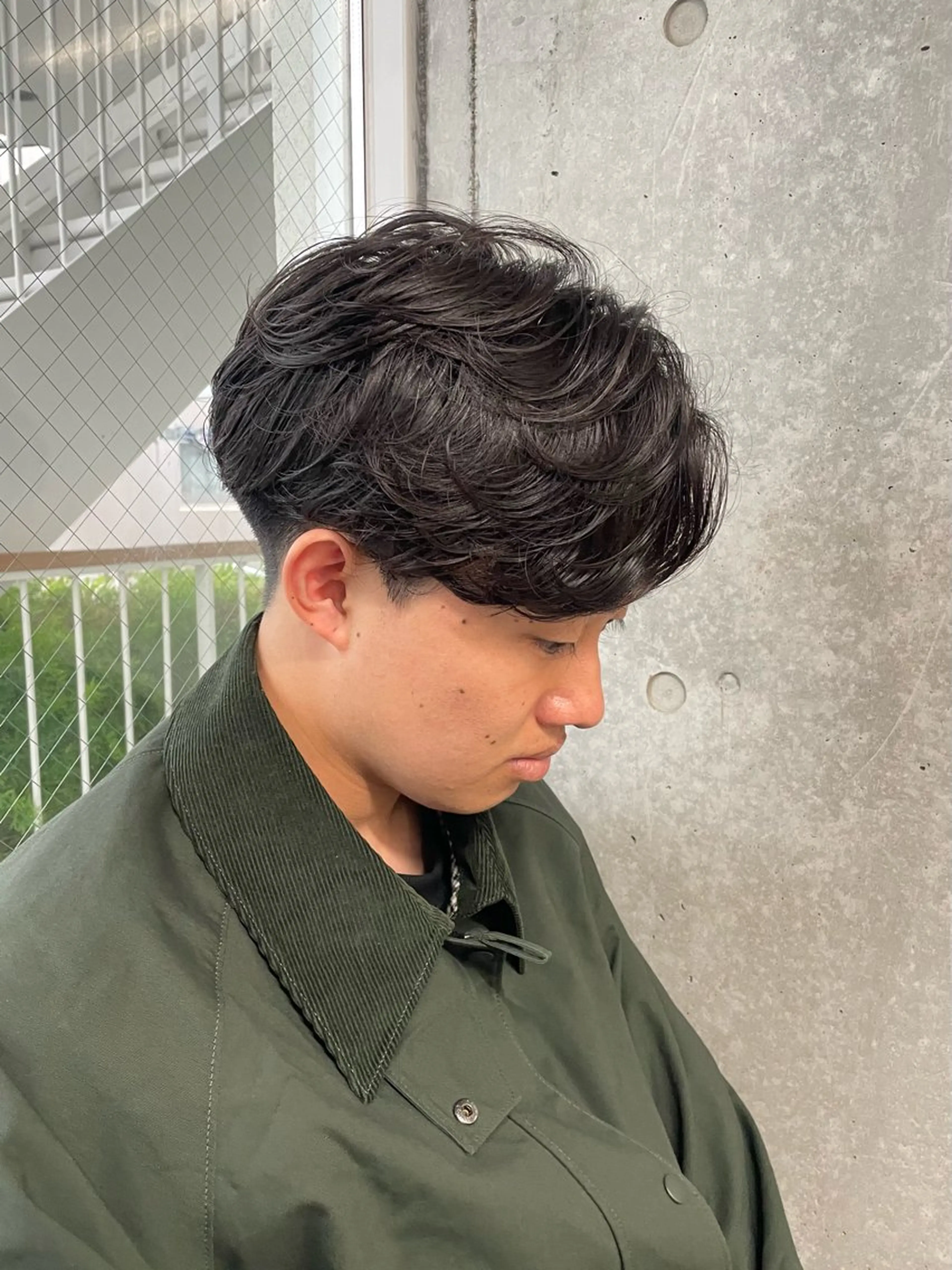 パーマ メンズ カット パーマ トリートメント ヘッドスパ ヘアセット 〖23時まで営業〗 ️🫧fuwa️🫧のヘアスタイル
