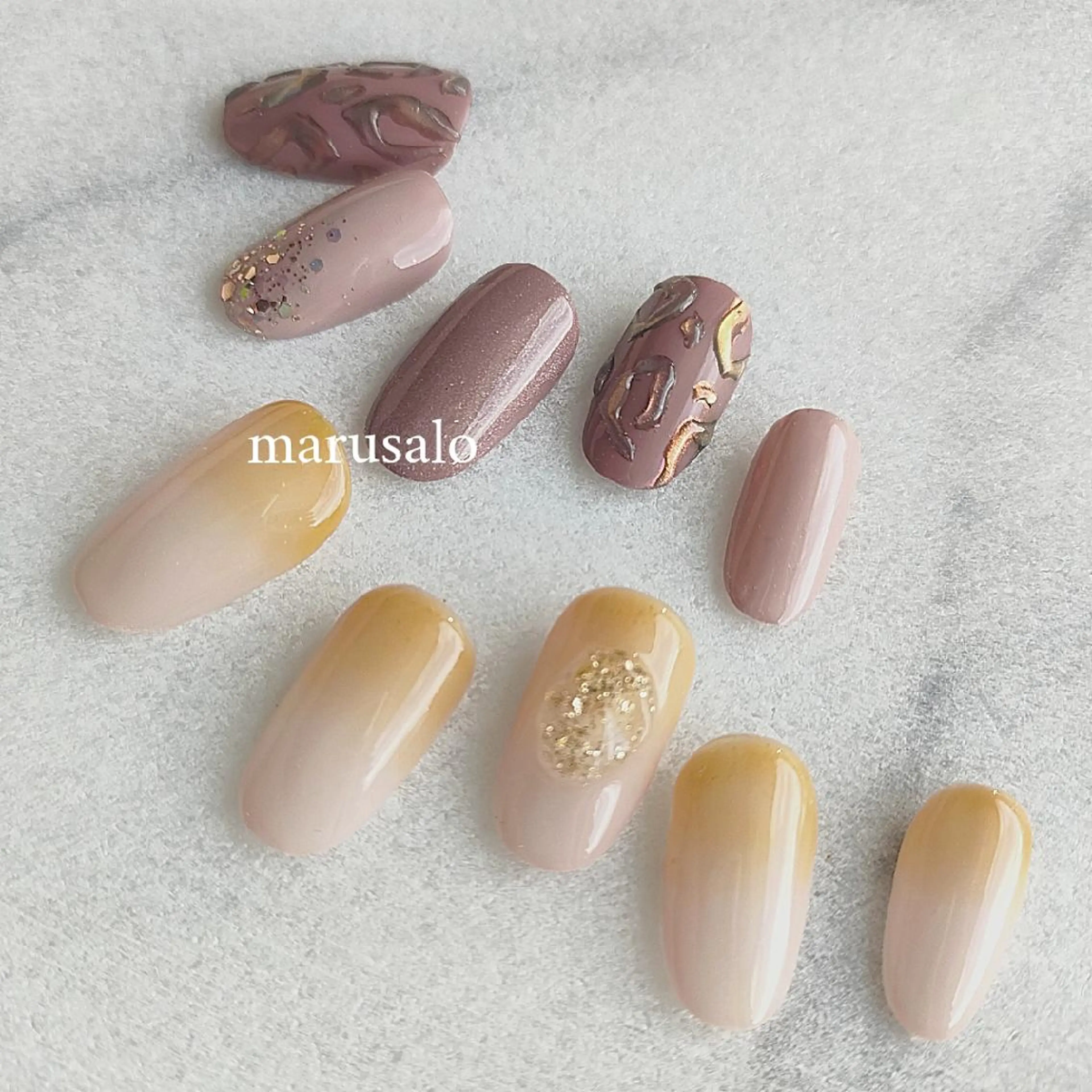 ネイル アニマル柄 ぷっくりネイル marusalo nailのネイルデザイン