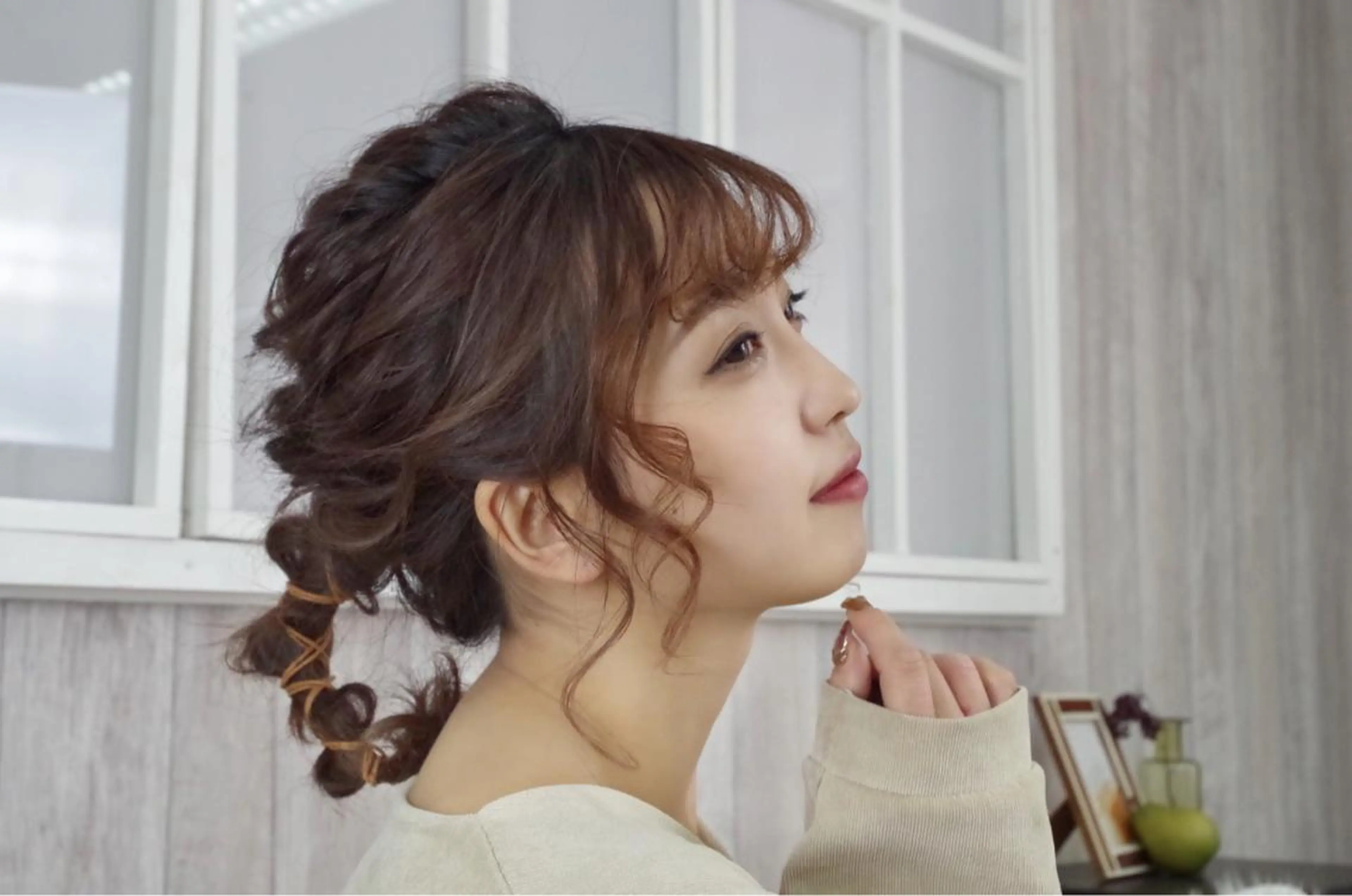 ミディアム ヘアアレンジ 【GO TODAY SHAiRE SALON 心斎橋Edel店】所属・高橋 香澄のヘアスタイル