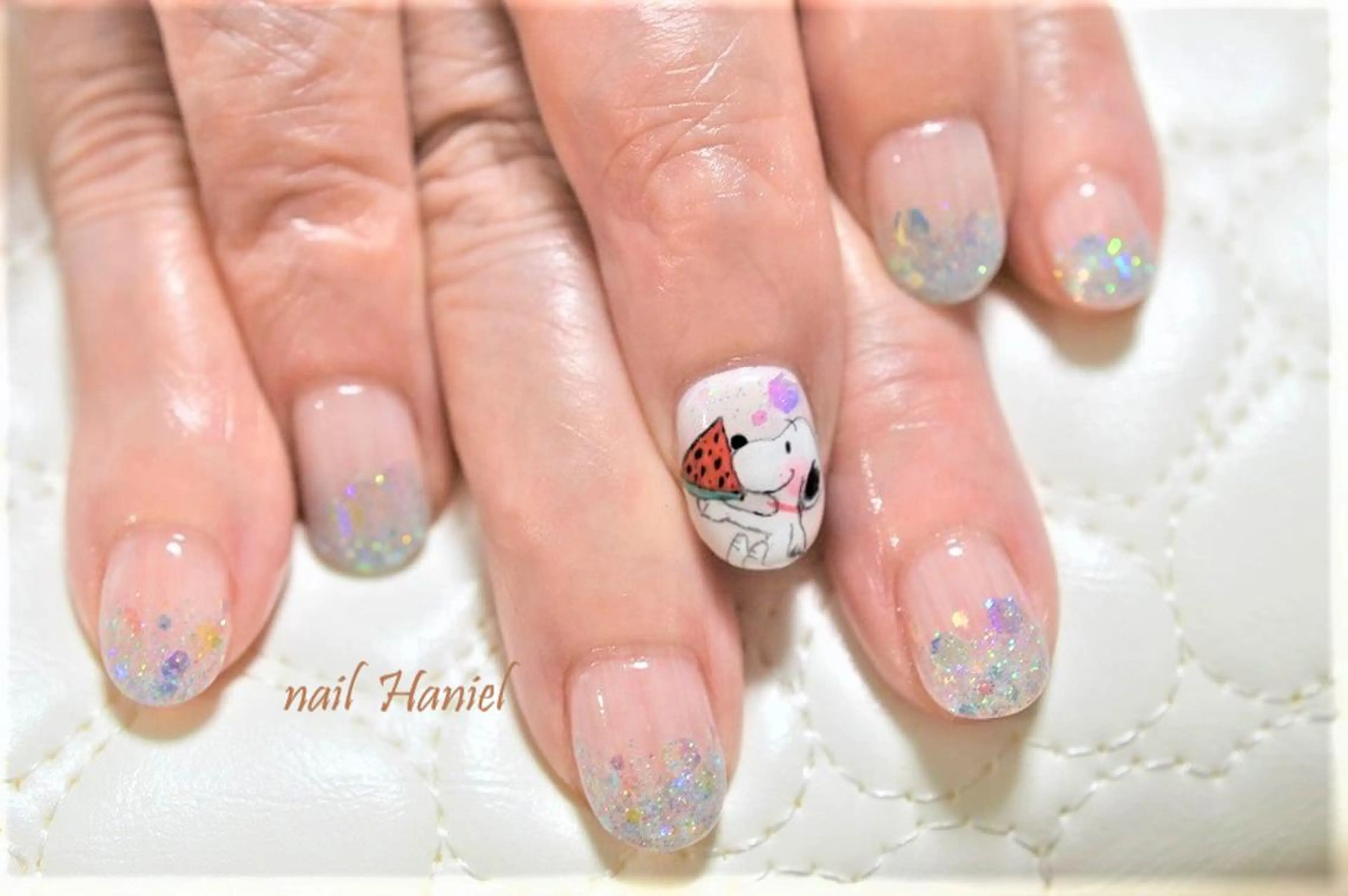 ネイル フットネイル ジェルネイル パラジェル 夏ネイル nail Haniel所属・半蔵門サロンハニエル 魅神 ちよのネイルデザイン
