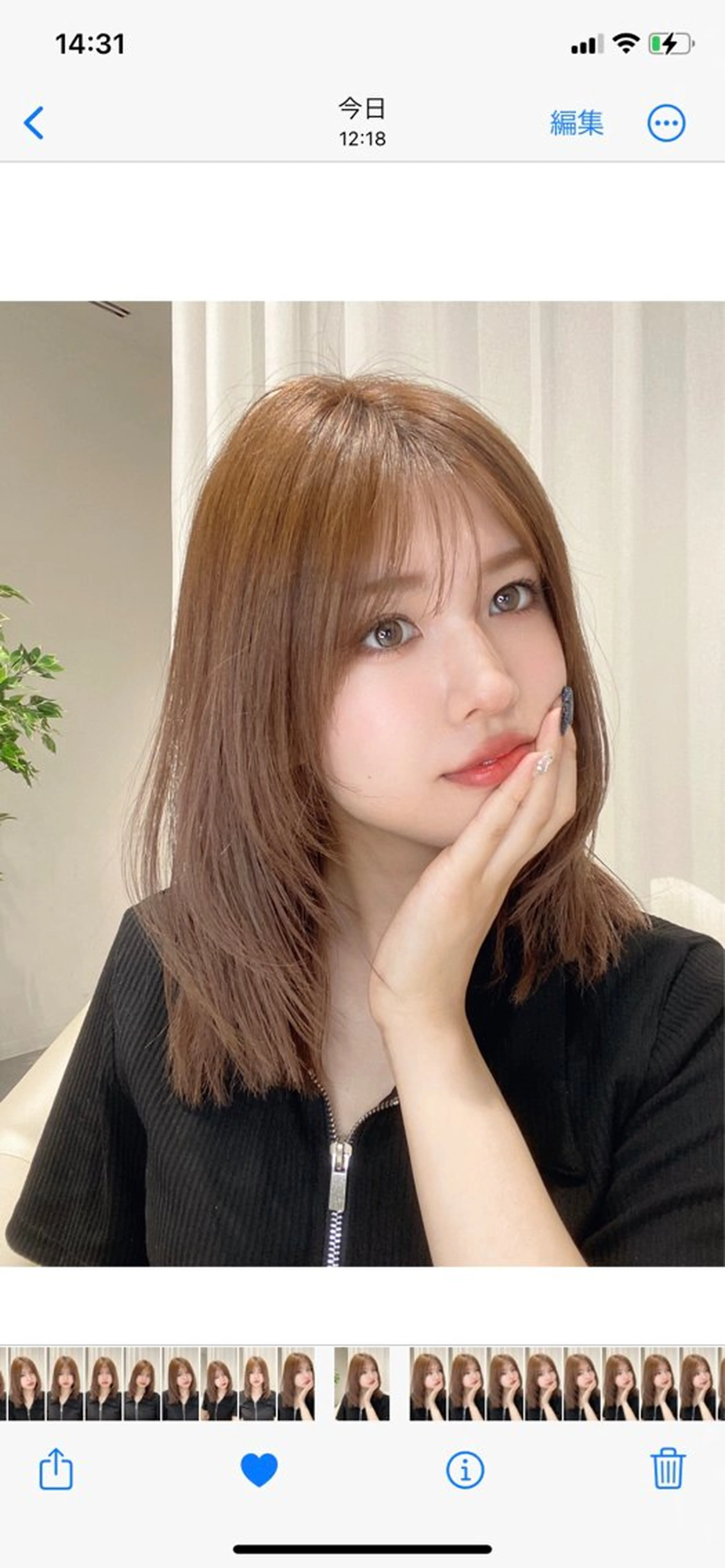 ミディアム カラー パーマ ヘアアレンジ カット ヘアカラー トリートメント ヘアセット 小野寺瑞希 /最小顔カットのヘアスタイル