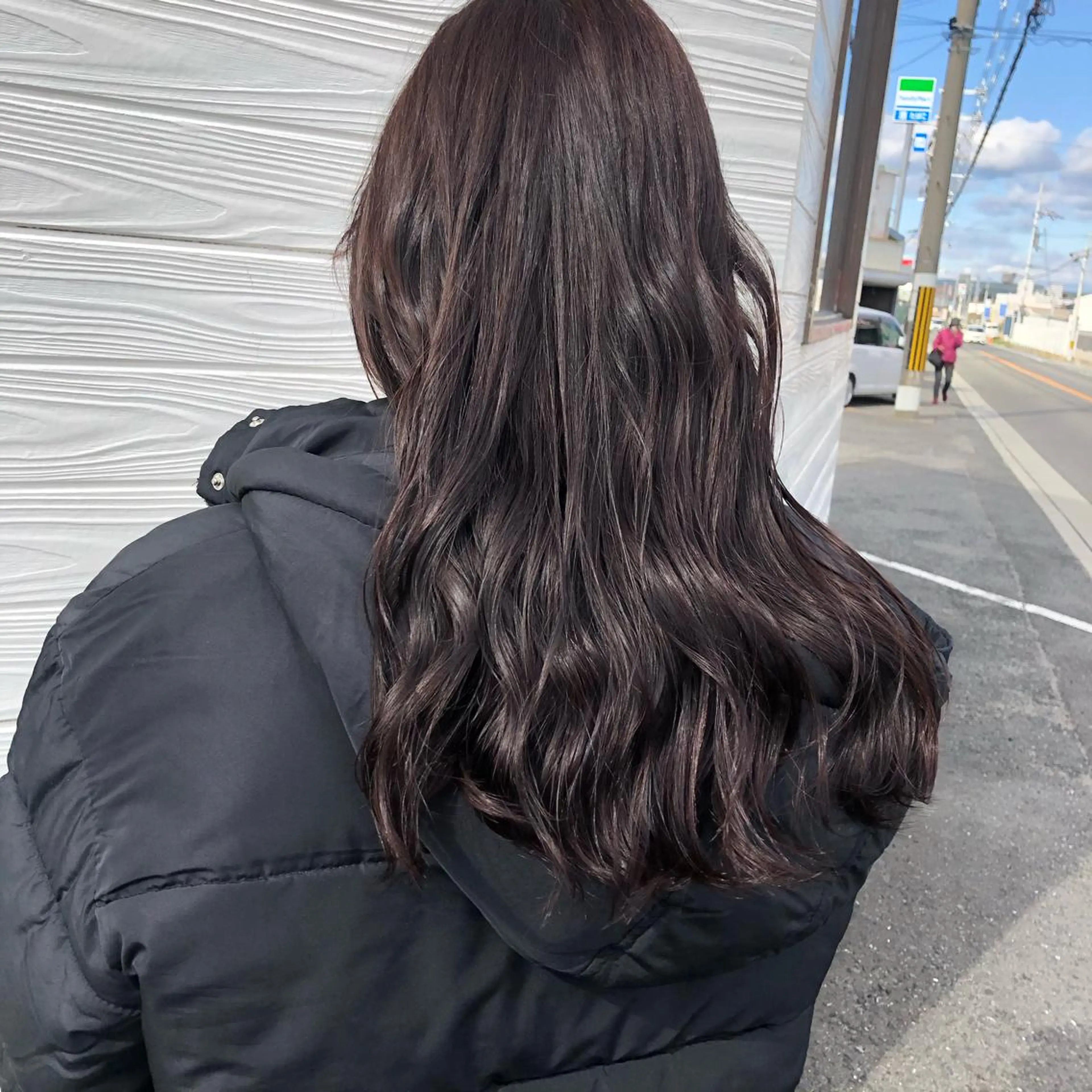ロング ヘアカラー 半田 知穂のヘアスタイル