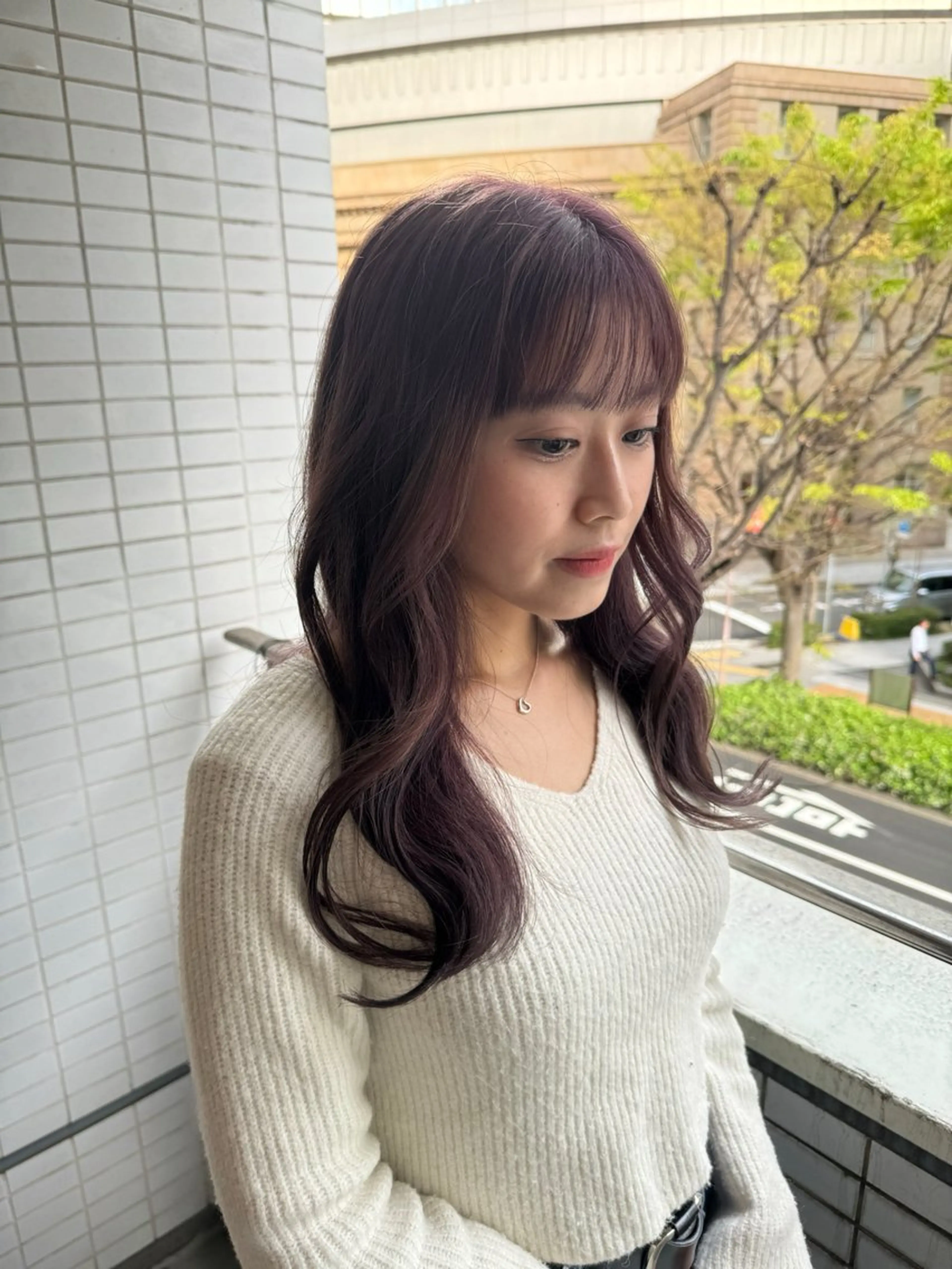 ロング ヘアカラー 女性専用サロン iiro所属・hina/透明感🍒 【元町】のヘアスタイル