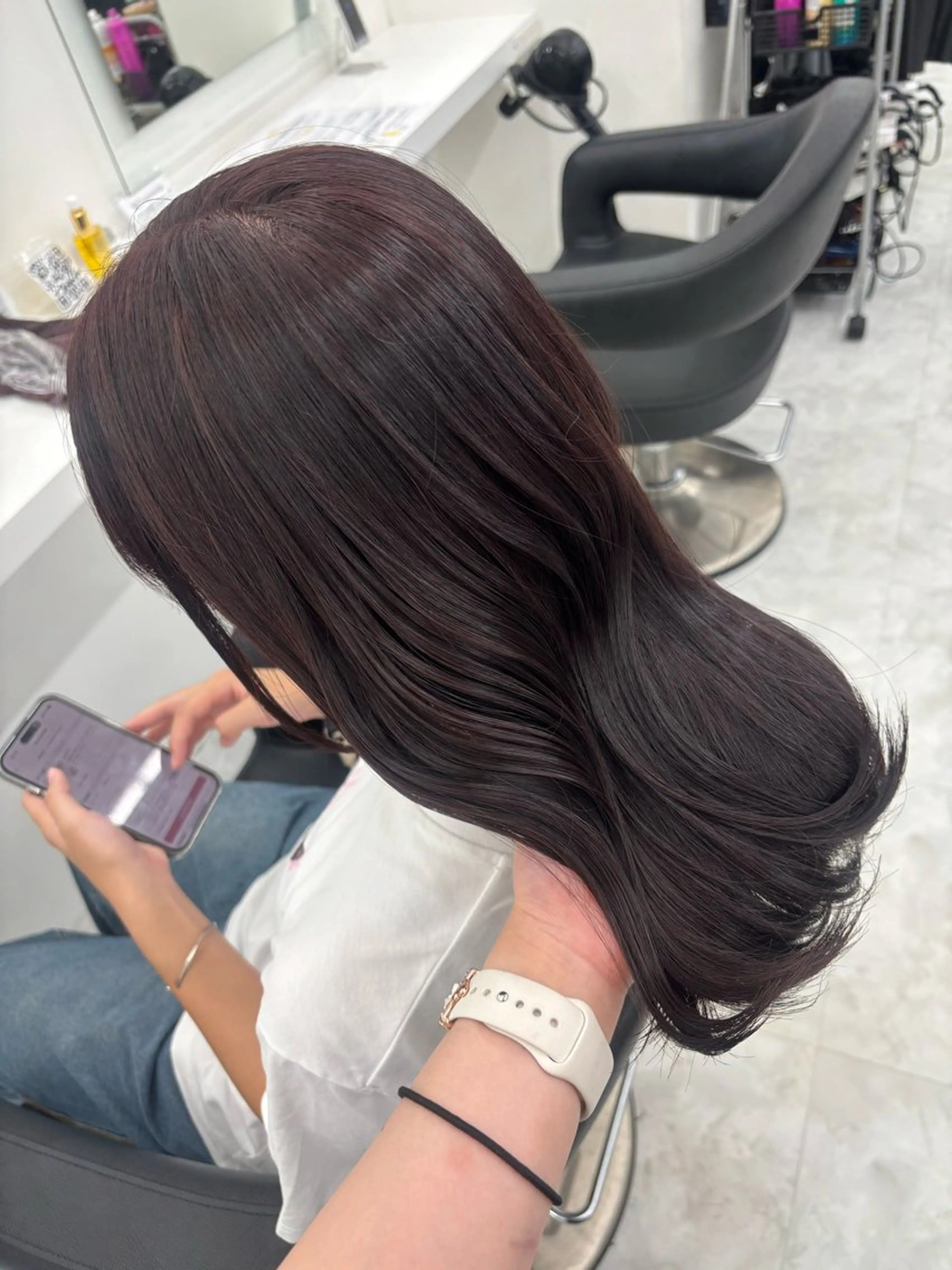 ロング カラー ヘアカラー 🤍レイヤー/顔周り 暖色hirari🤍のヘアスタイル