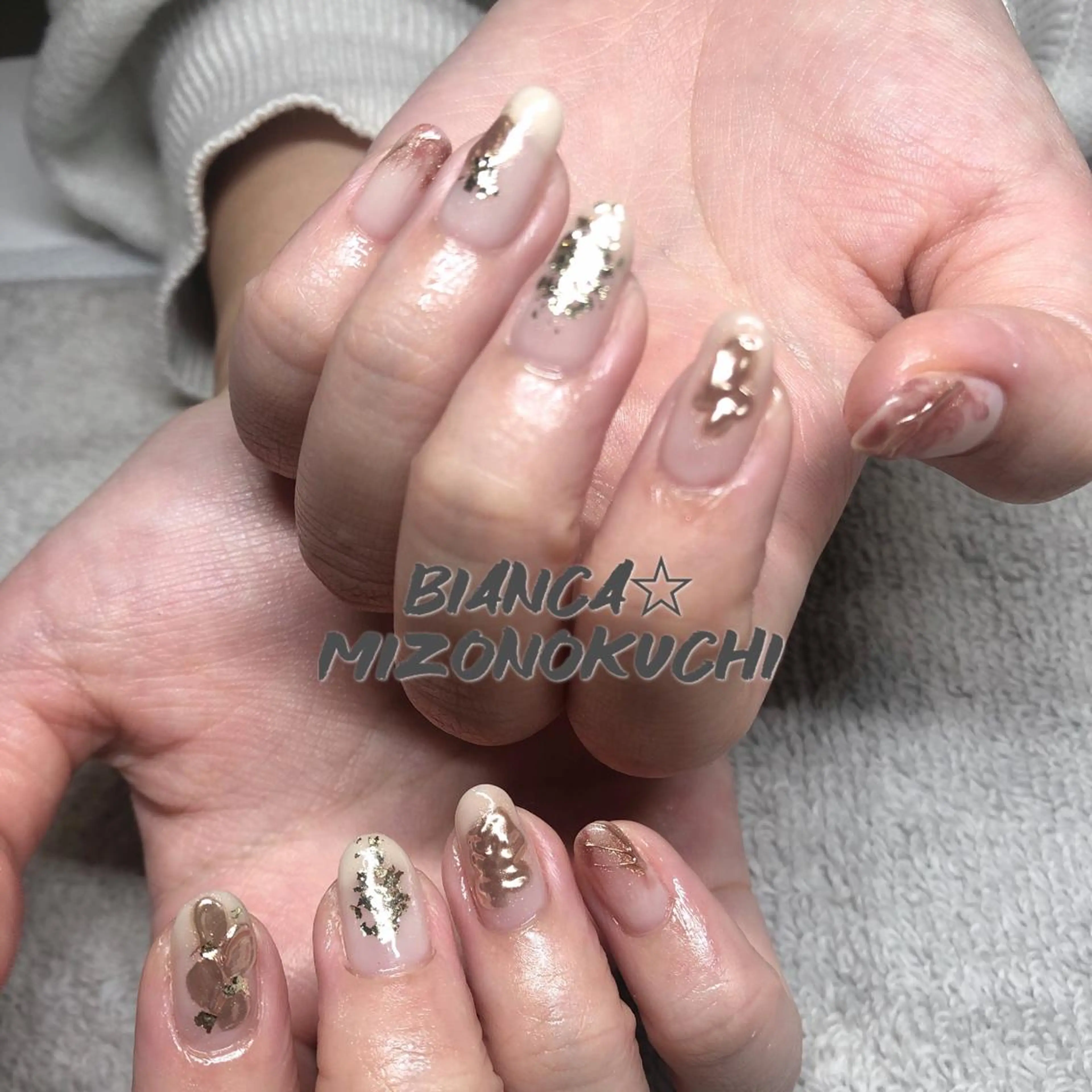 ネイル 持ち込み Bianca 溝の口 ASANOのネイルデザイン