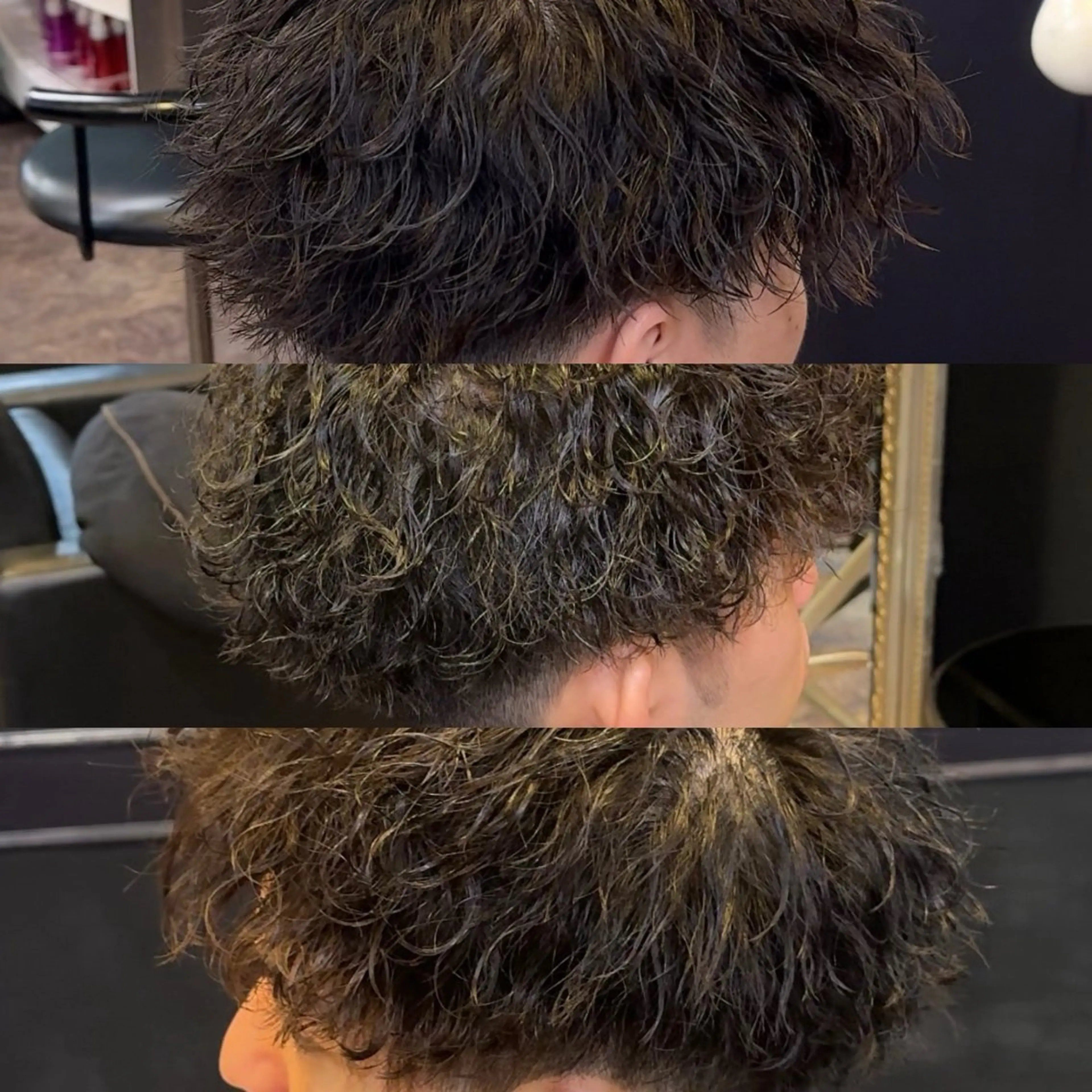 ショート パーマ メンズ メンズパーマ 波巻きパーマ カット パーマ ✂️メンズ✂️カラー パーマ/舘野  涼太のヘアスタイル