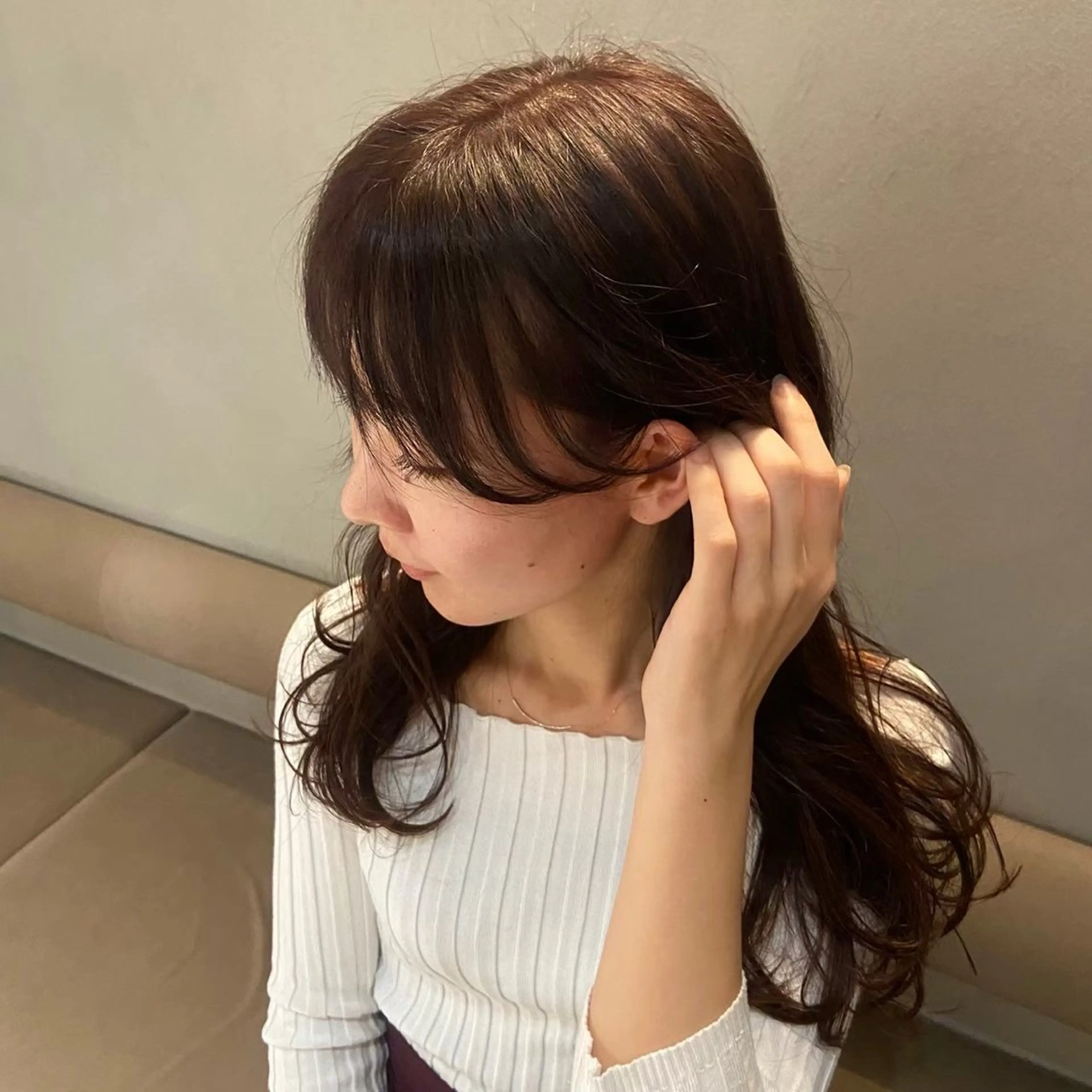 ロング カラー ヘアアレンジ 松本 夢叶のヘアスタイル