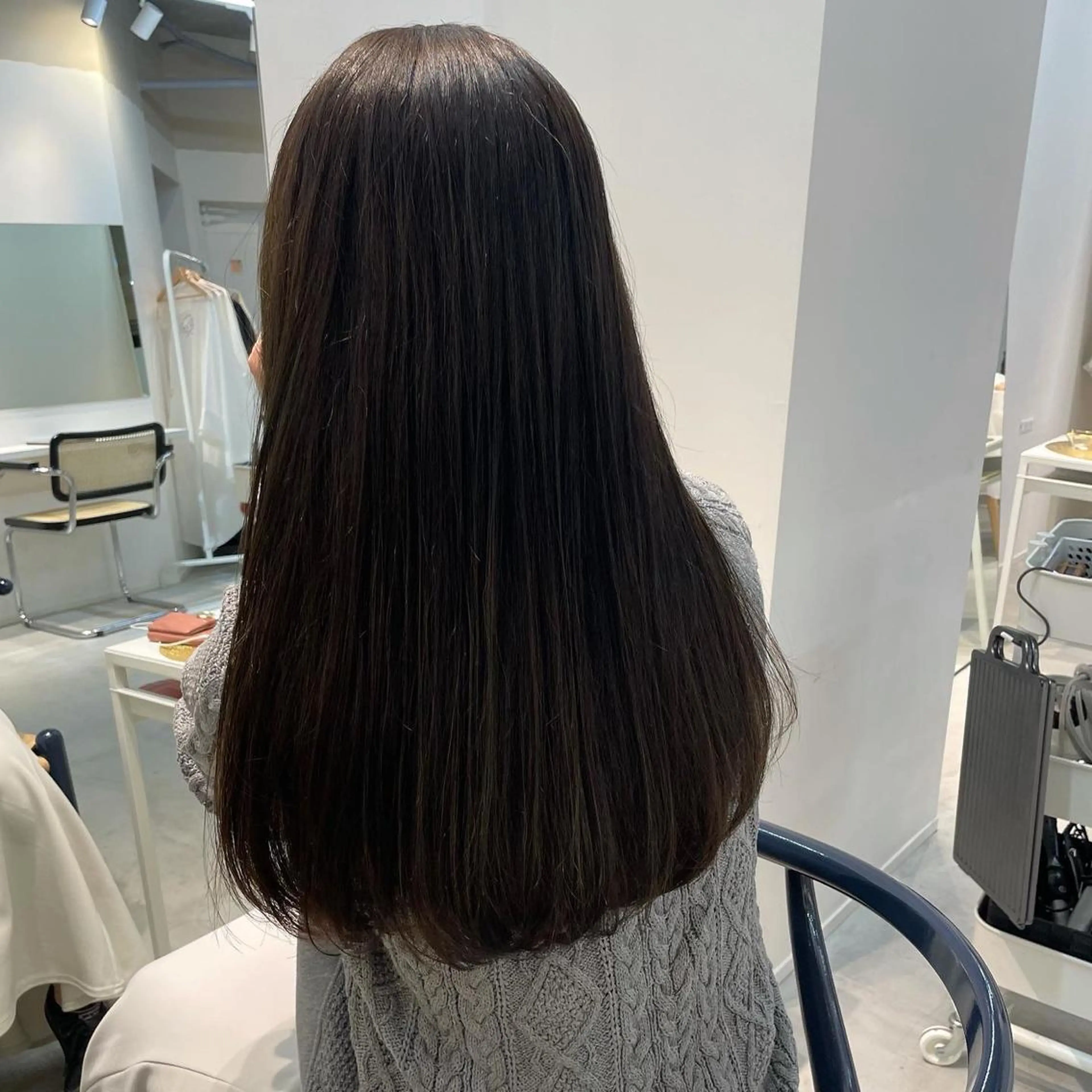 カラー 透明感カラー グレージュ オレンジ カット ヘアカラー トリートメント fit/ madokaのヘアスタイル