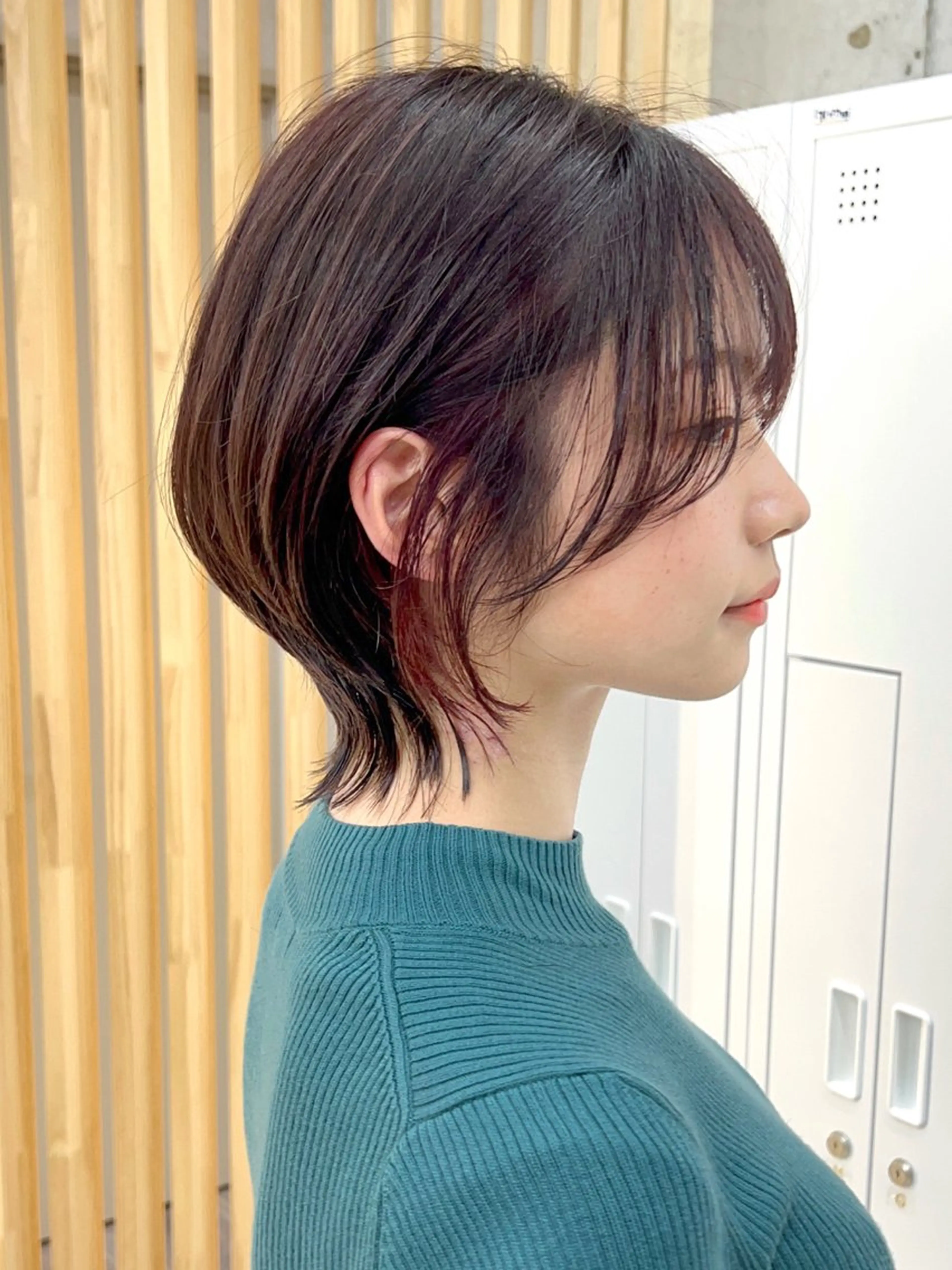 ショート カラー ブラウンカラー レッドカラー 苗代萌/ぷるツヤ髪 🫧/透明感カラーのヘアスタイル