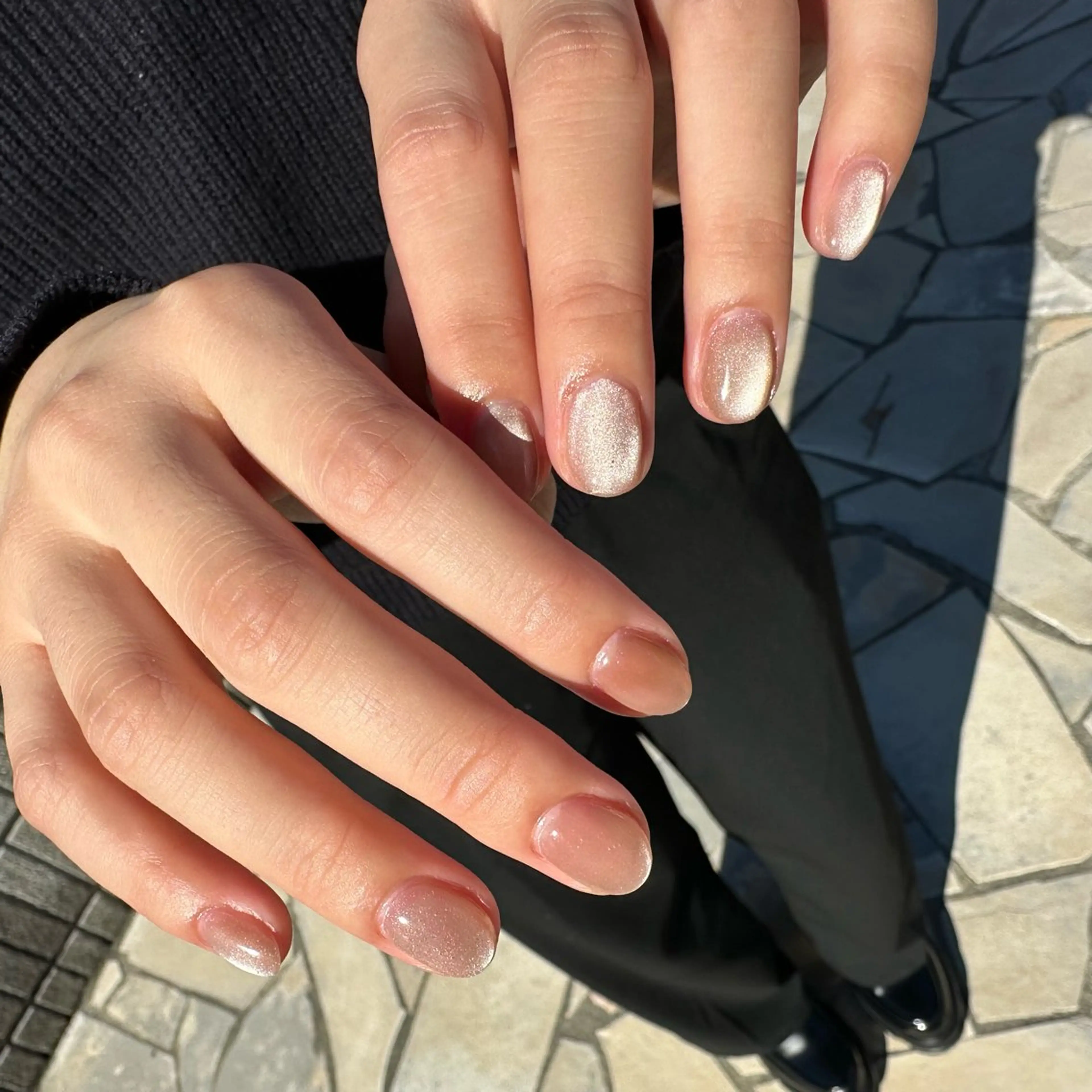 ネイル 氷ネイル・うるうるネイル マグネットネイル ハンドネイル nailsalon soie所属・soie/ YAEのネイルデザイン