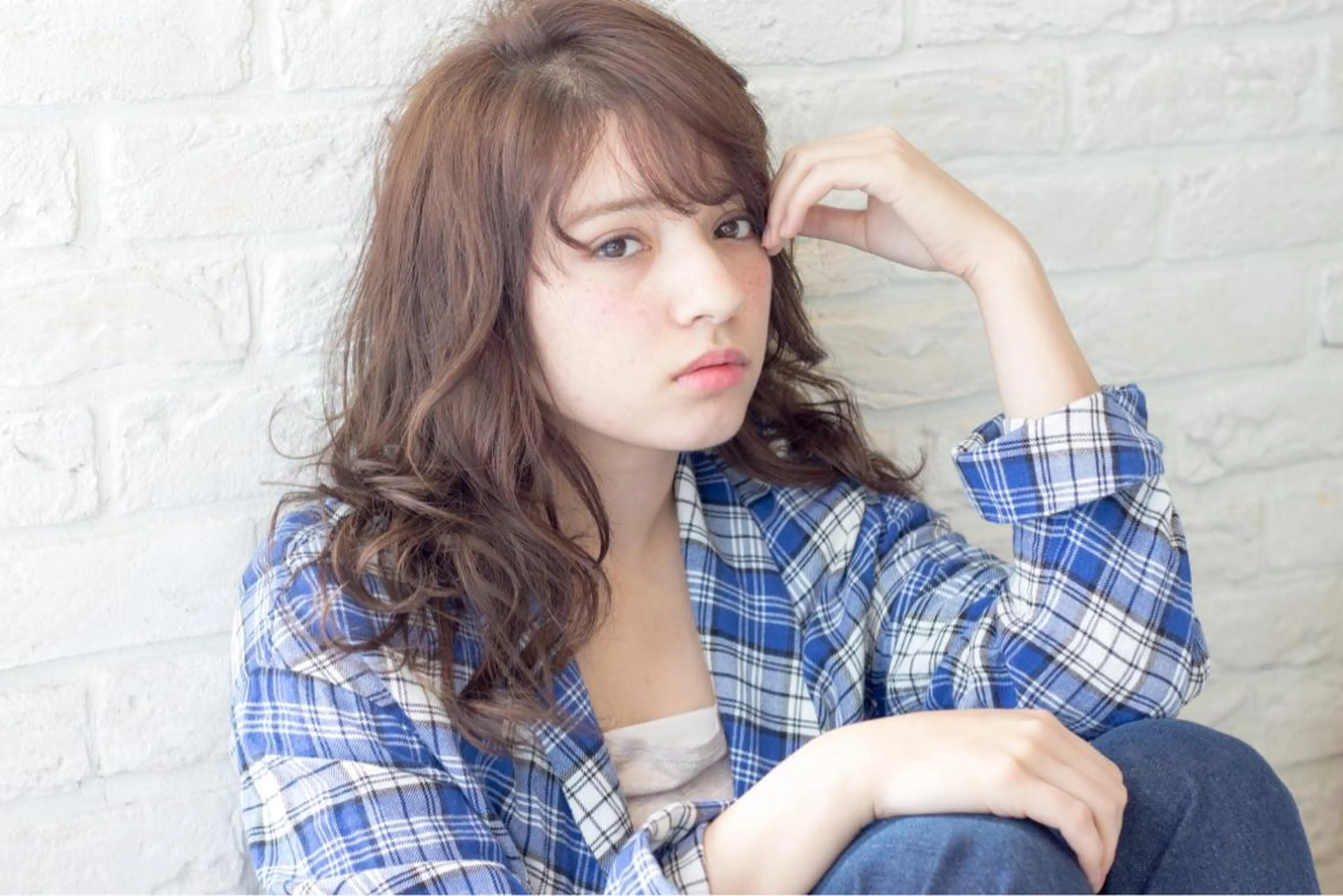 セミロング gite カワムラナオキのヘアスタイル