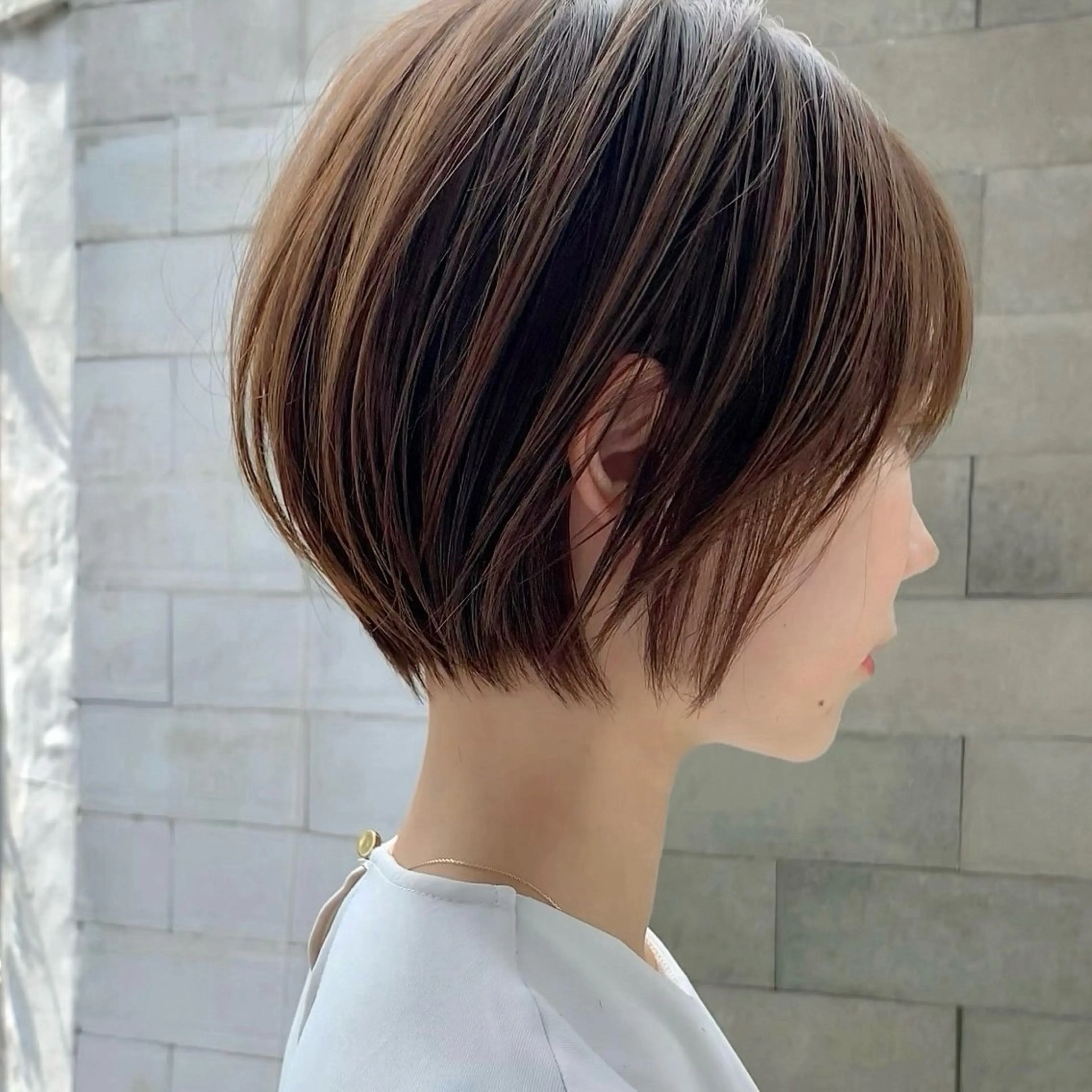 ショート カラー カット ヘアカラー トリートメント 髪質改善カラーと縮毛矯正/Vel(ベル)新宿店所属・ショート、ボブ特化 似合わせカット美容師のヘアスタイル
