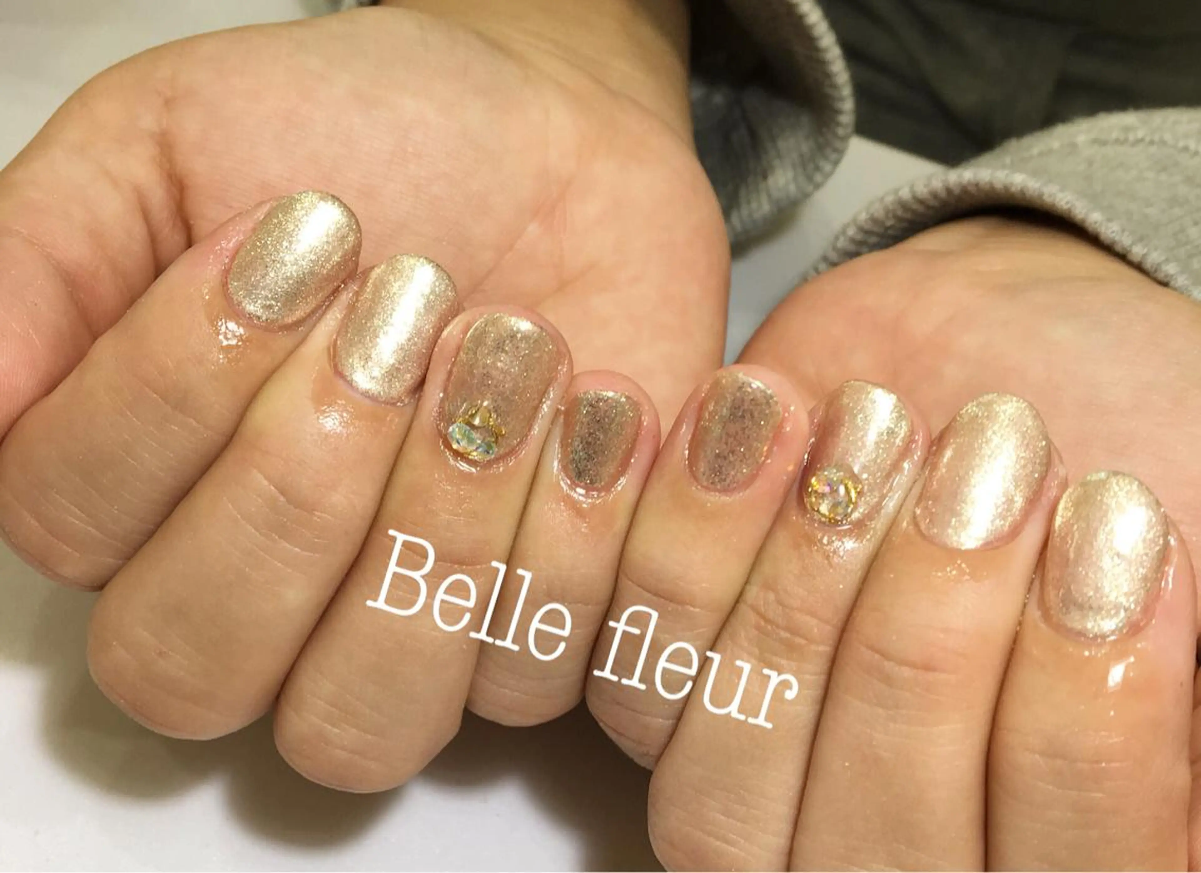 ショート ネイル Belle fleurのネイルデザイン