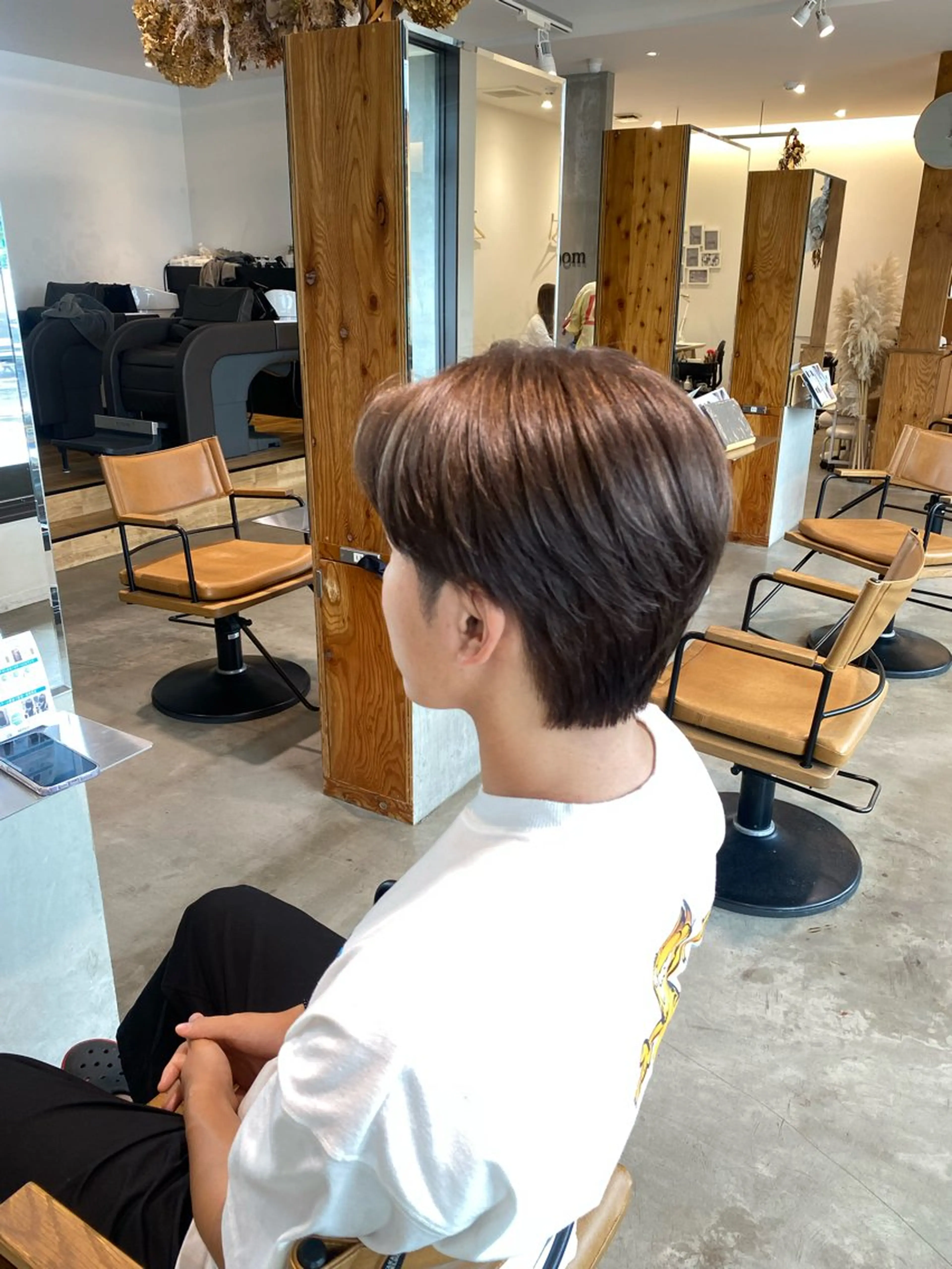 カラー メンズ ヘアカラー トリートメント 透明感カラー 天羅のヘアスタイル