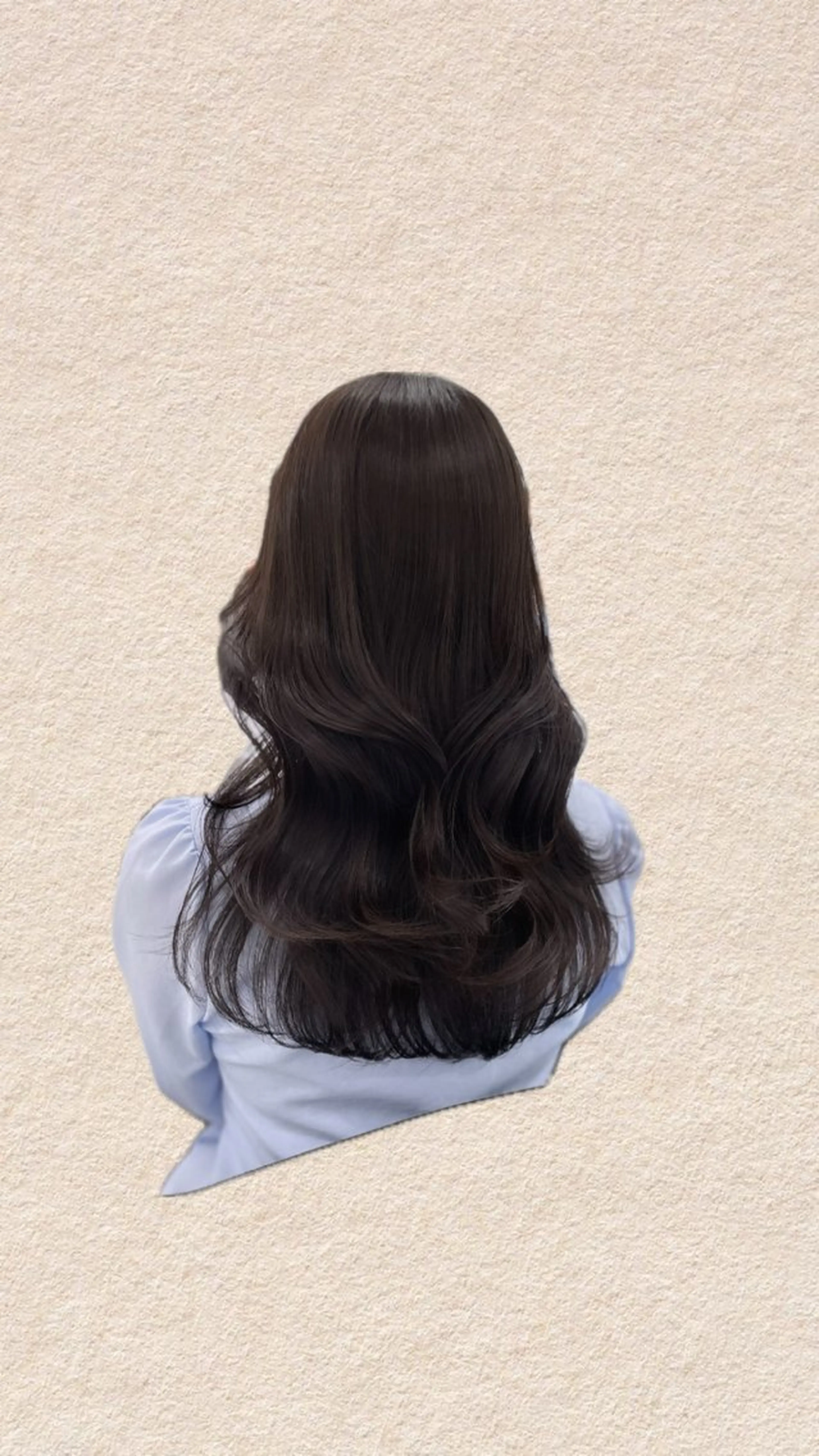 セミロング カラー カット ヘアカラー トリートメント ヘッドスパ ヘアセット nana【艶髪】/ 顔まわり/縮毛矯正のヘアスタイル