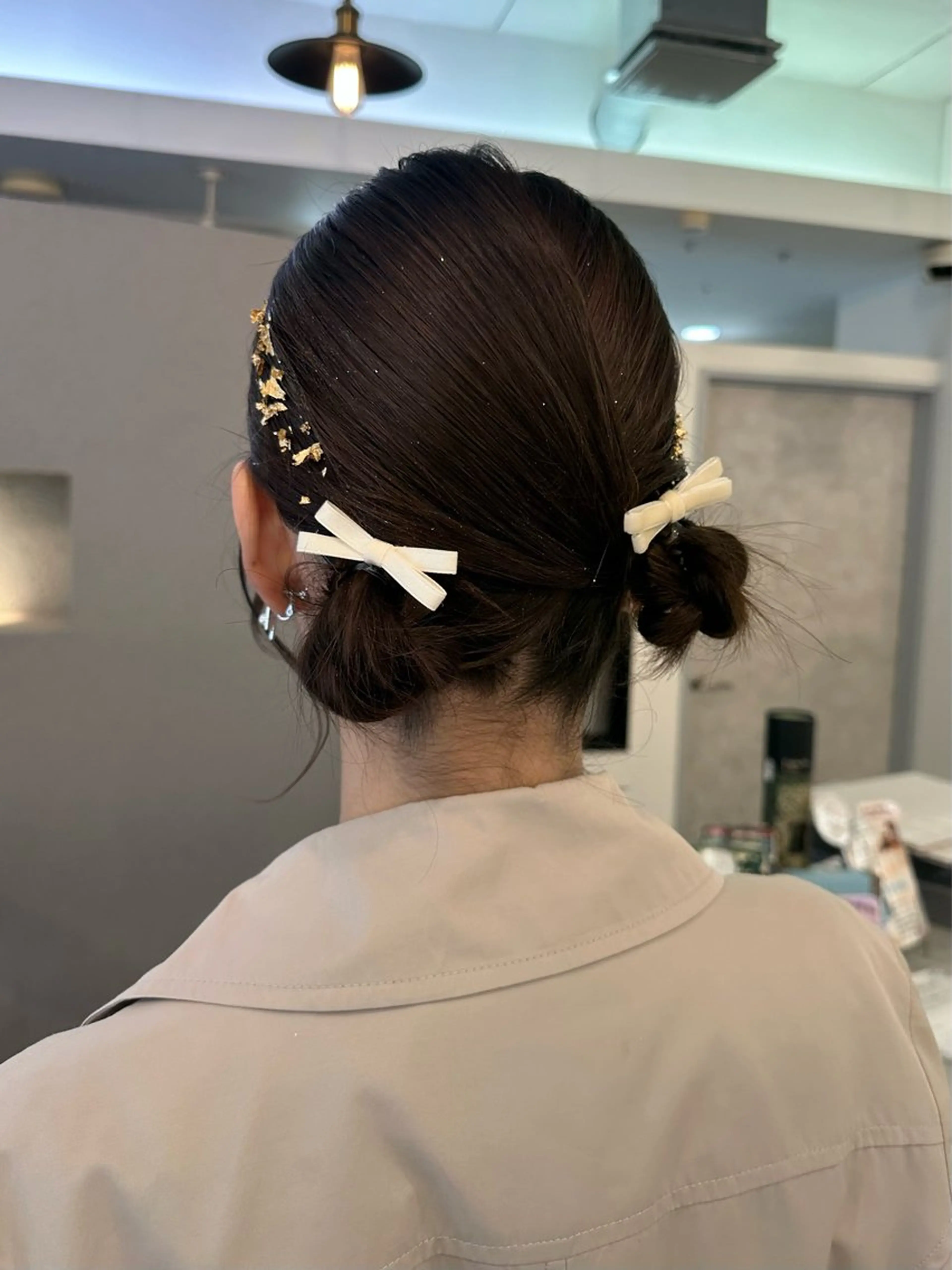 ヘアアレンジ ヘアセット sato ayaka ｜透明感カラー🫧のヘアスタイル