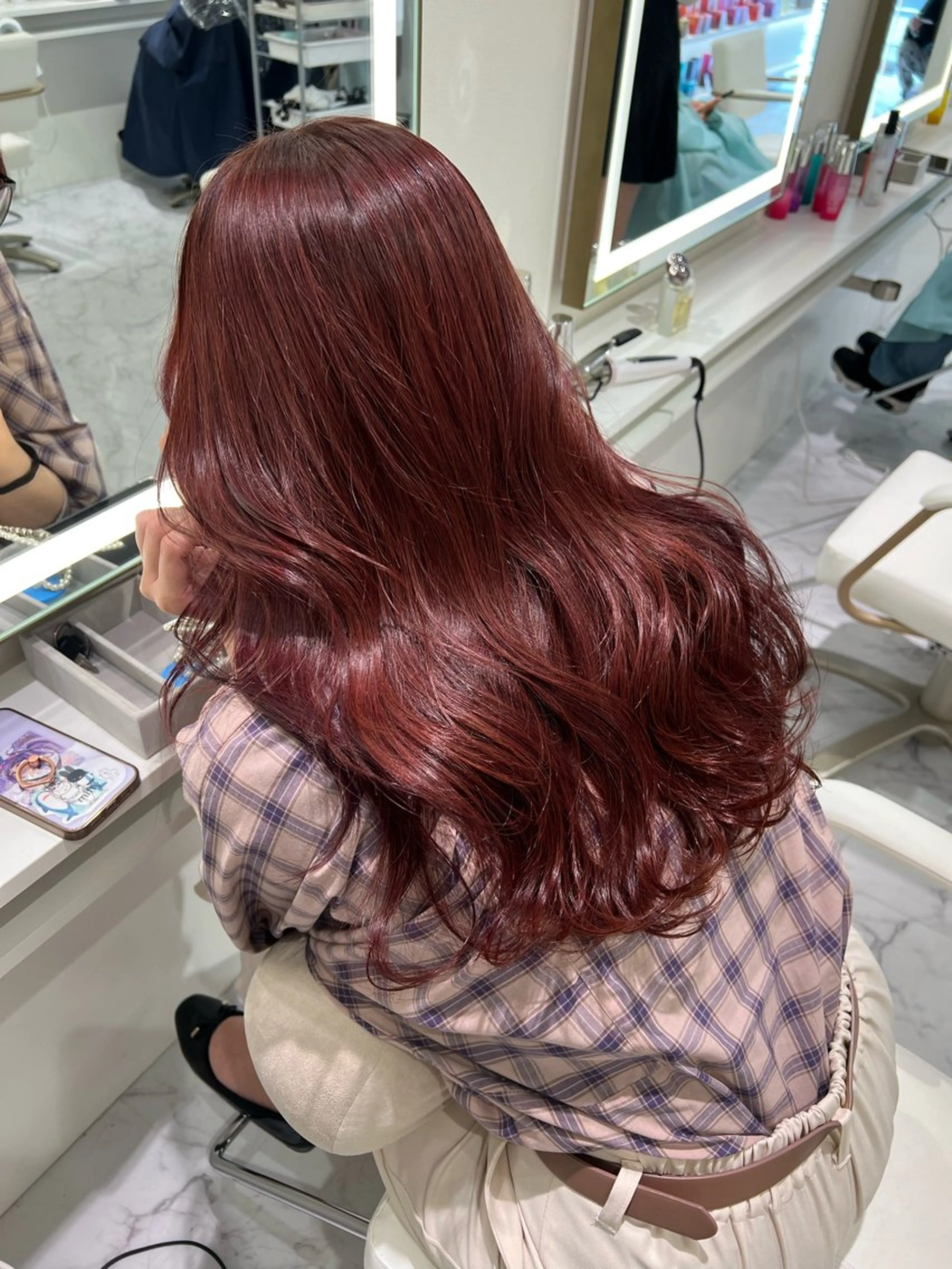 ロング カラー ヘアカラー ParveMix🍀 藤原愛未のヘアスタイル