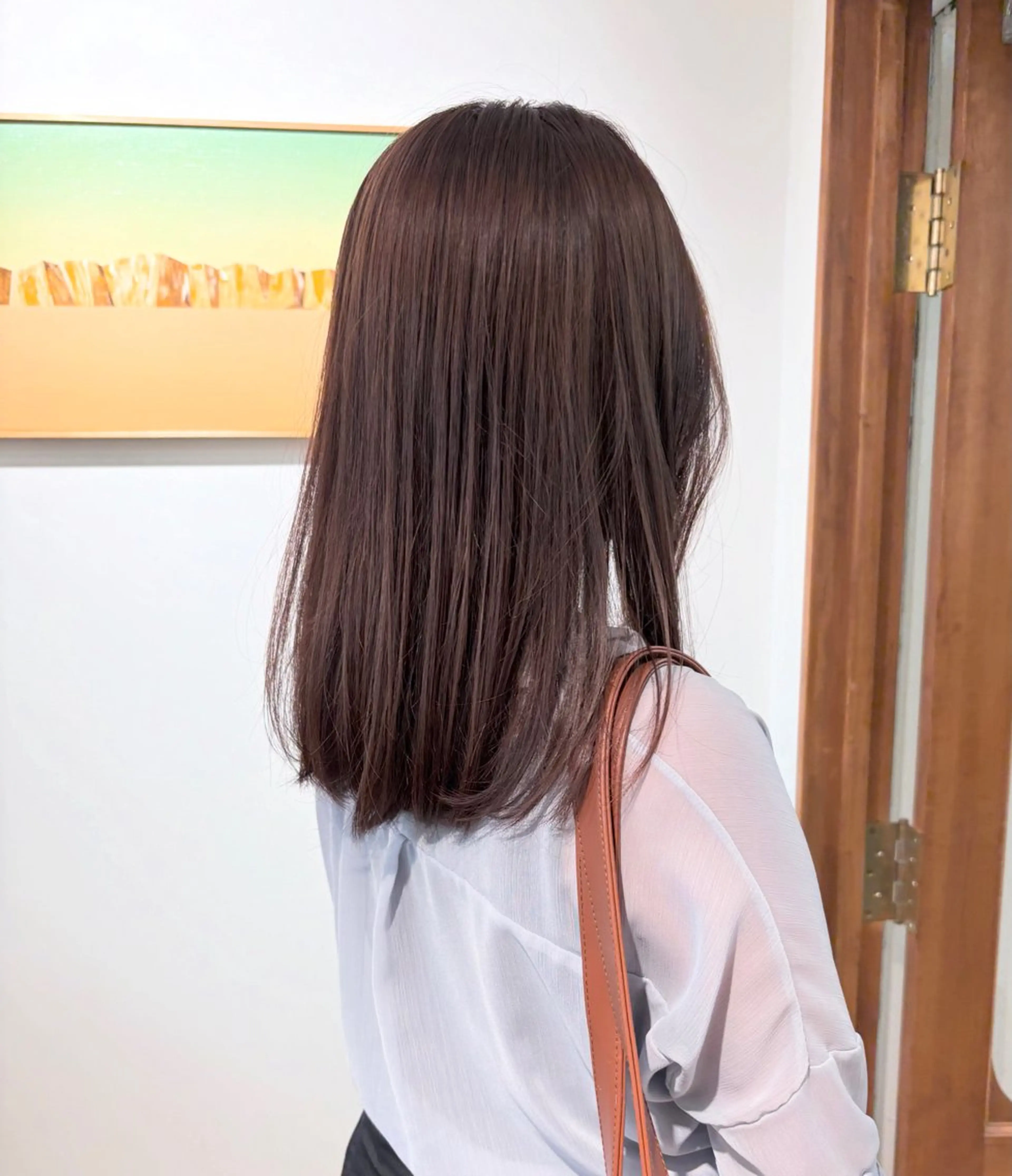 ミディアム カラー ヘアカラー トリートメント ヘッドスパ ☑️aiko【艶 カラー・ショート募】のヘアスタイル