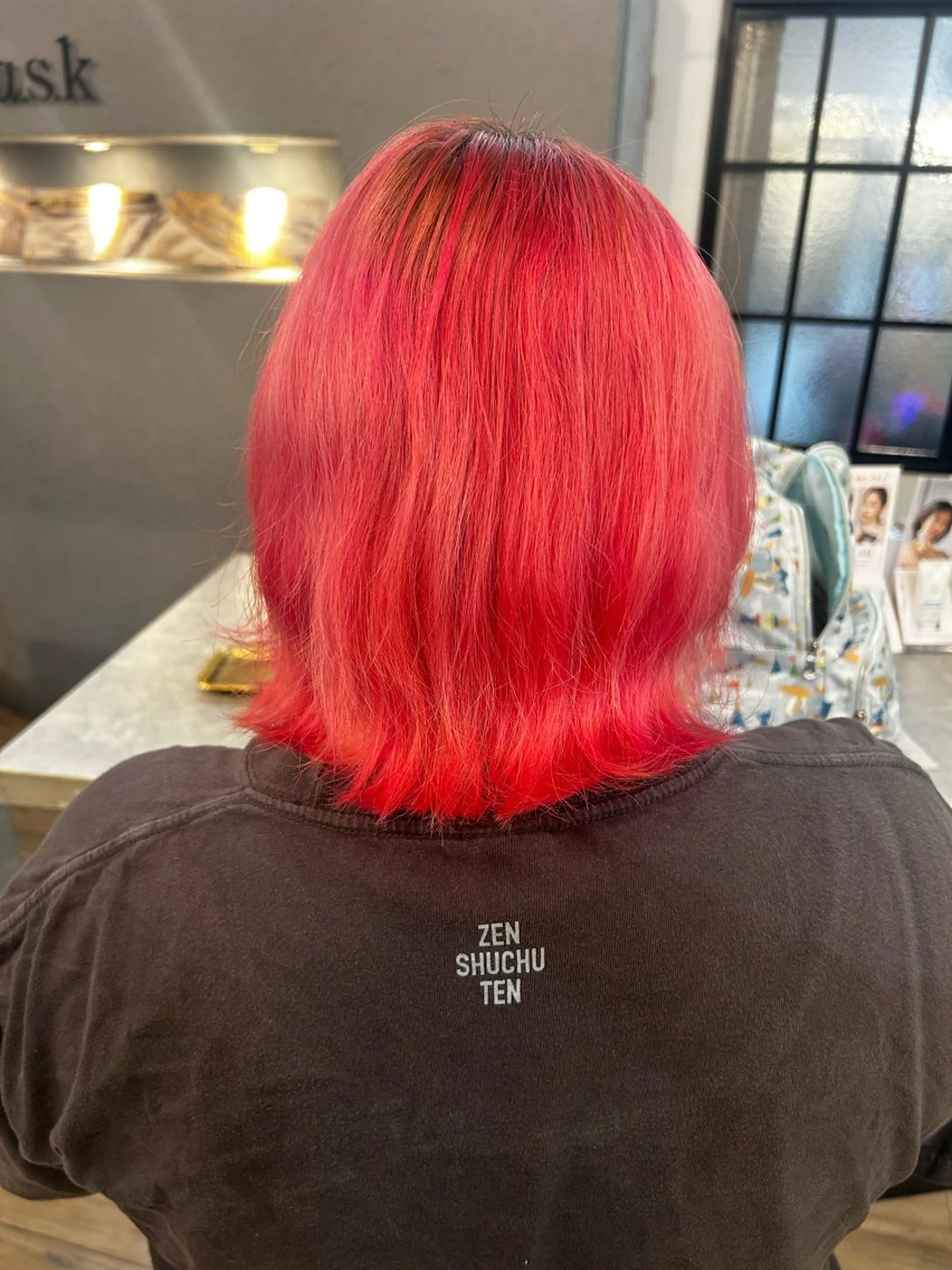 ミディアム カラー ミナミ🩰デサインカ ラー♡ヘアセットのヘアスタイル