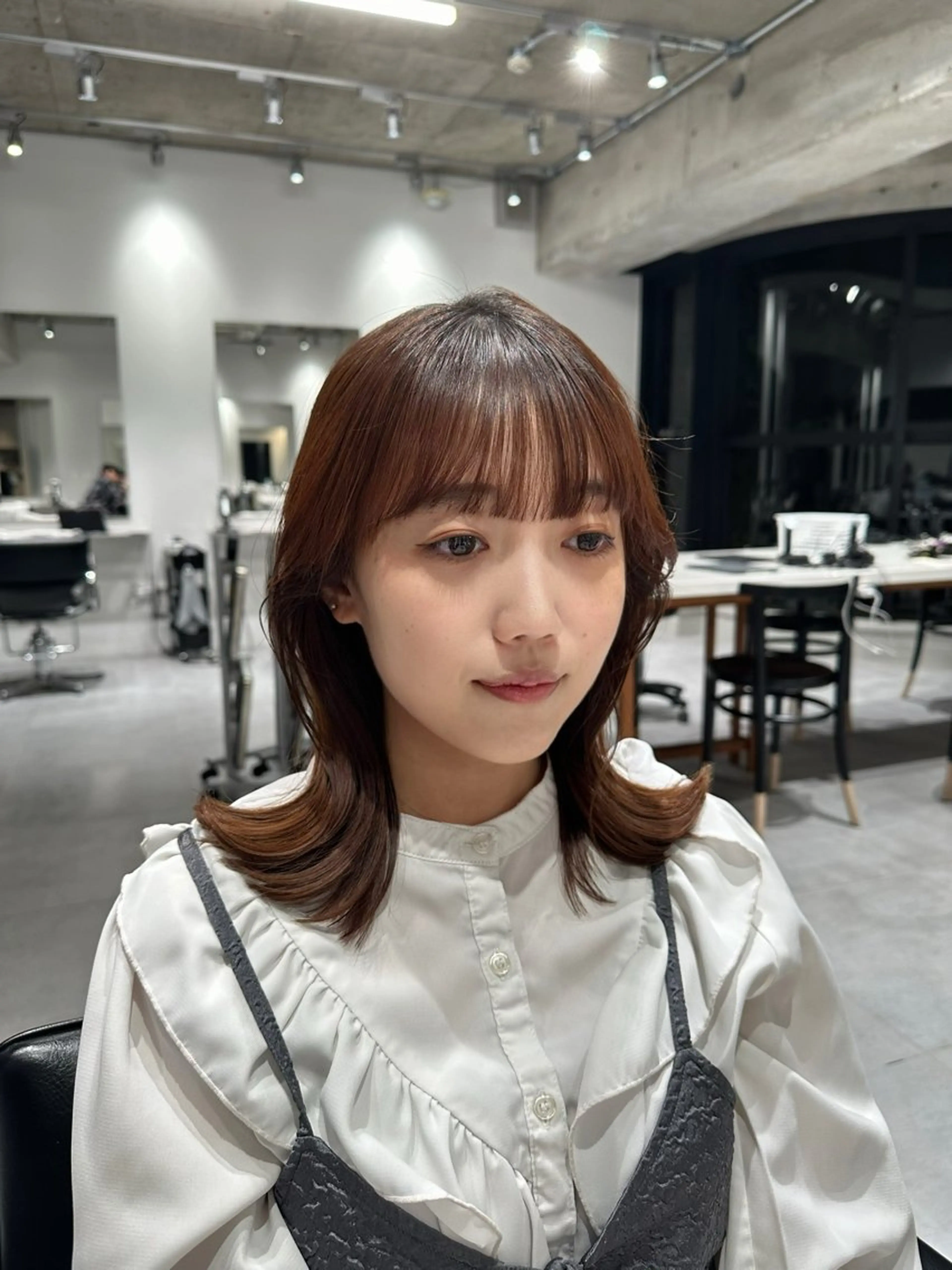 ミディアム くびれヘア 韓国ヘア/レイヤー Yan✂︎のヘアスタイル