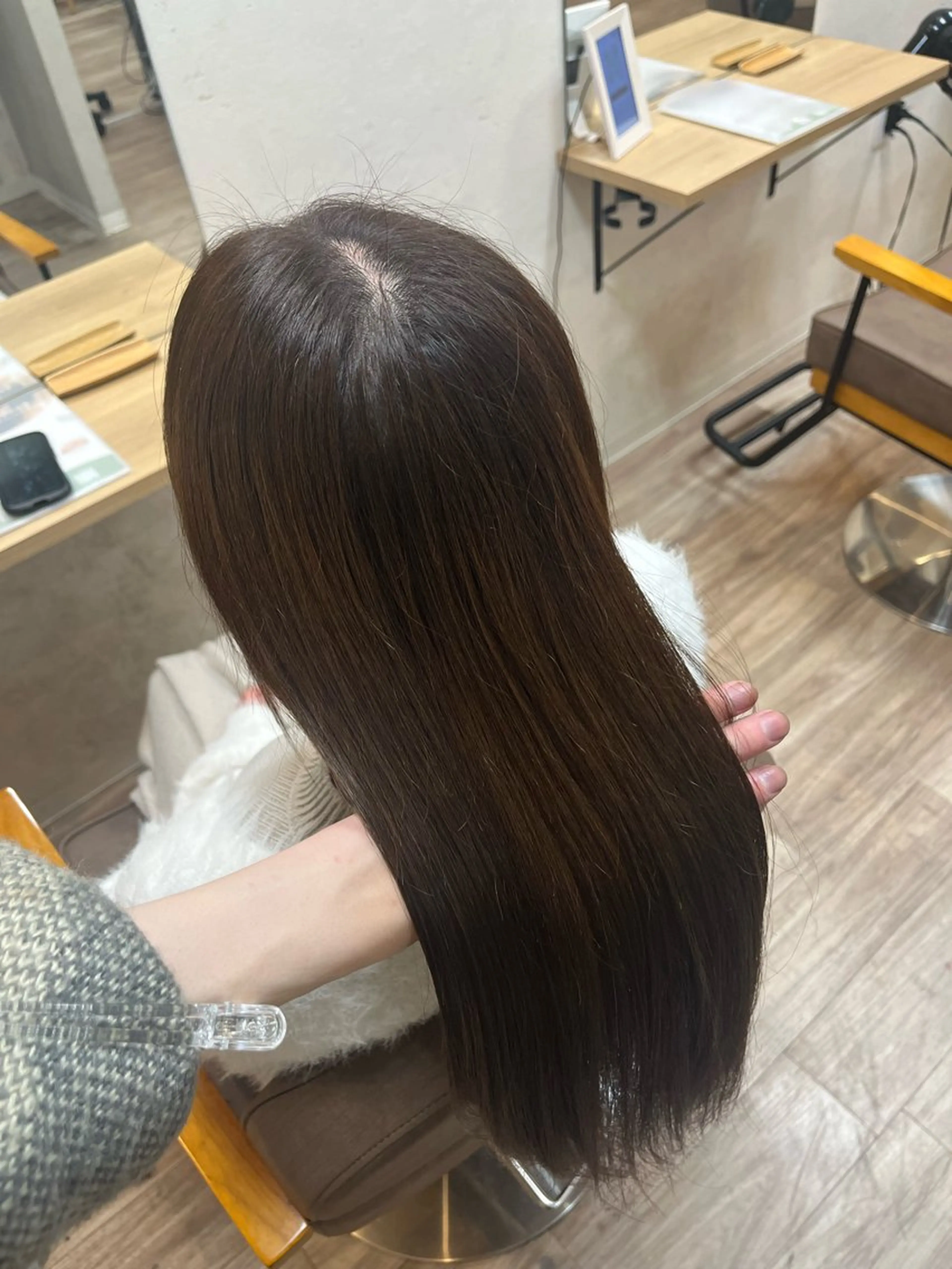 セミロング ヘアカラー トリートメント TELAHAIR土浦店所属・TELAHAIR 副店長 永田のヘアスタイル