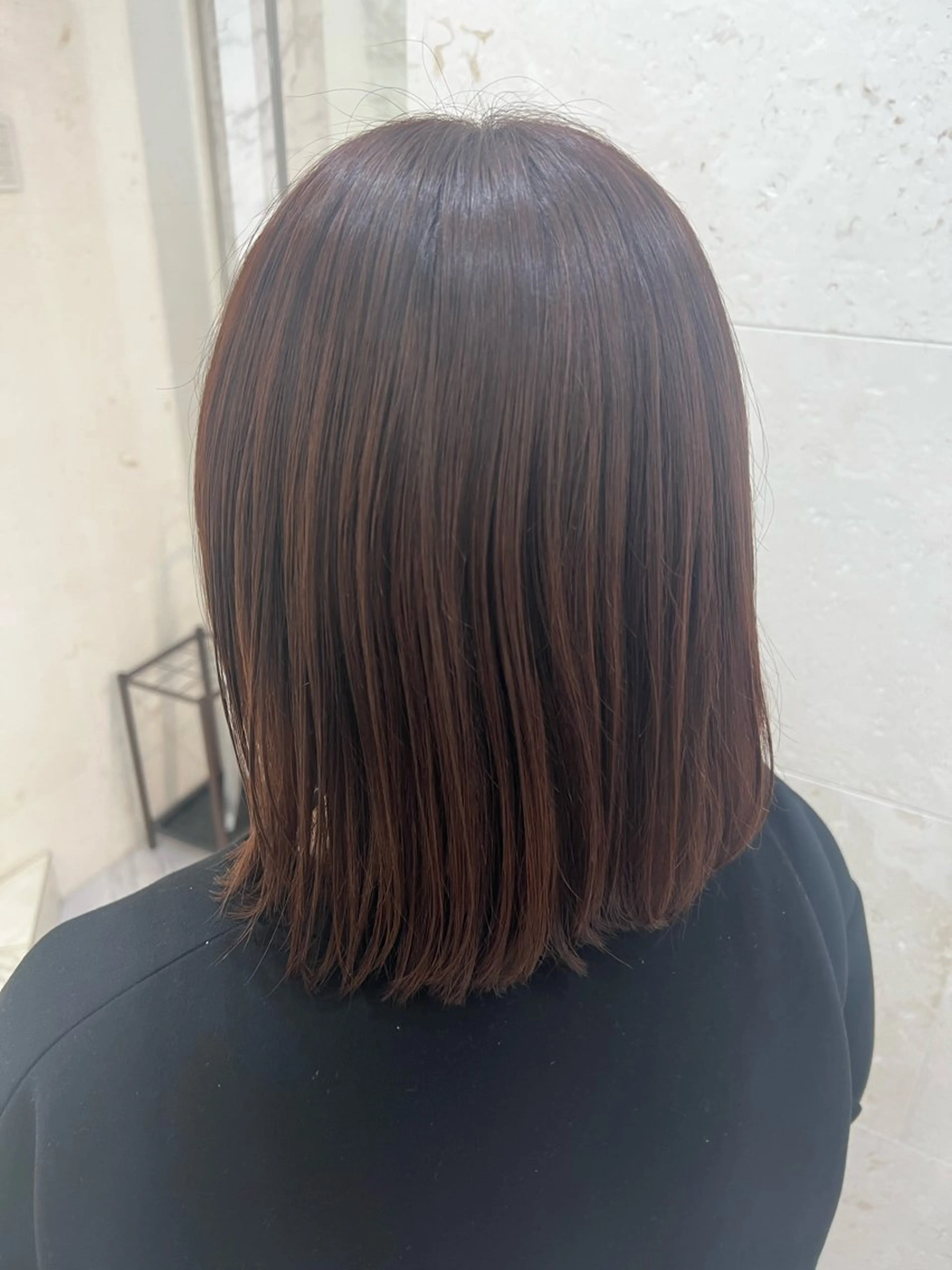 セミロング カラー ピンクカラー ヘアカラー トリートメント 鈴木 愛華のヘアスタイル