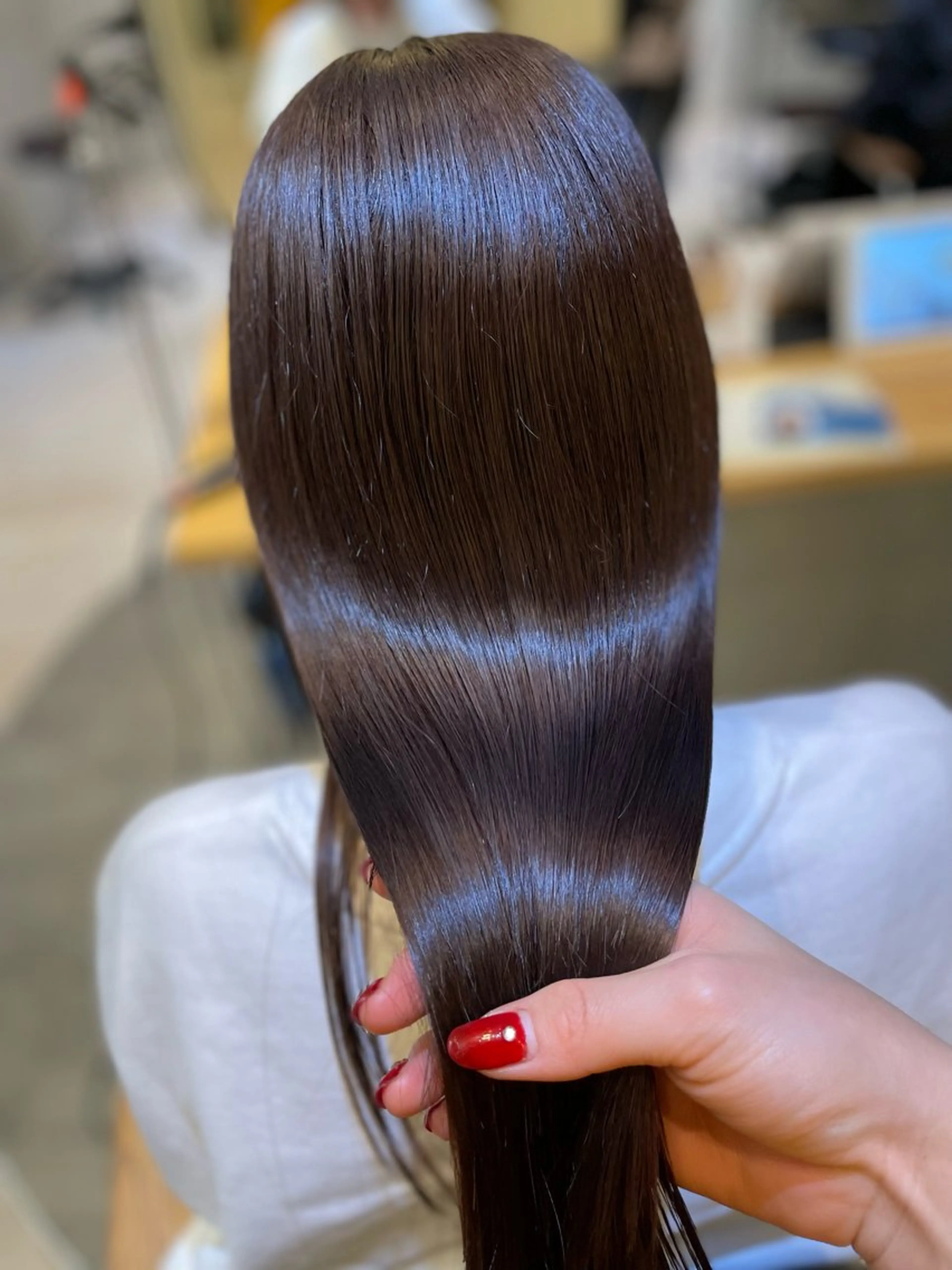 セミロング カラー 縮毛矯正 La fith hair fun 池袋店【ラフィスヘアーファン】所属・🦋透明感カラー/レ イヤー/ruru🦋のヘアスタイル