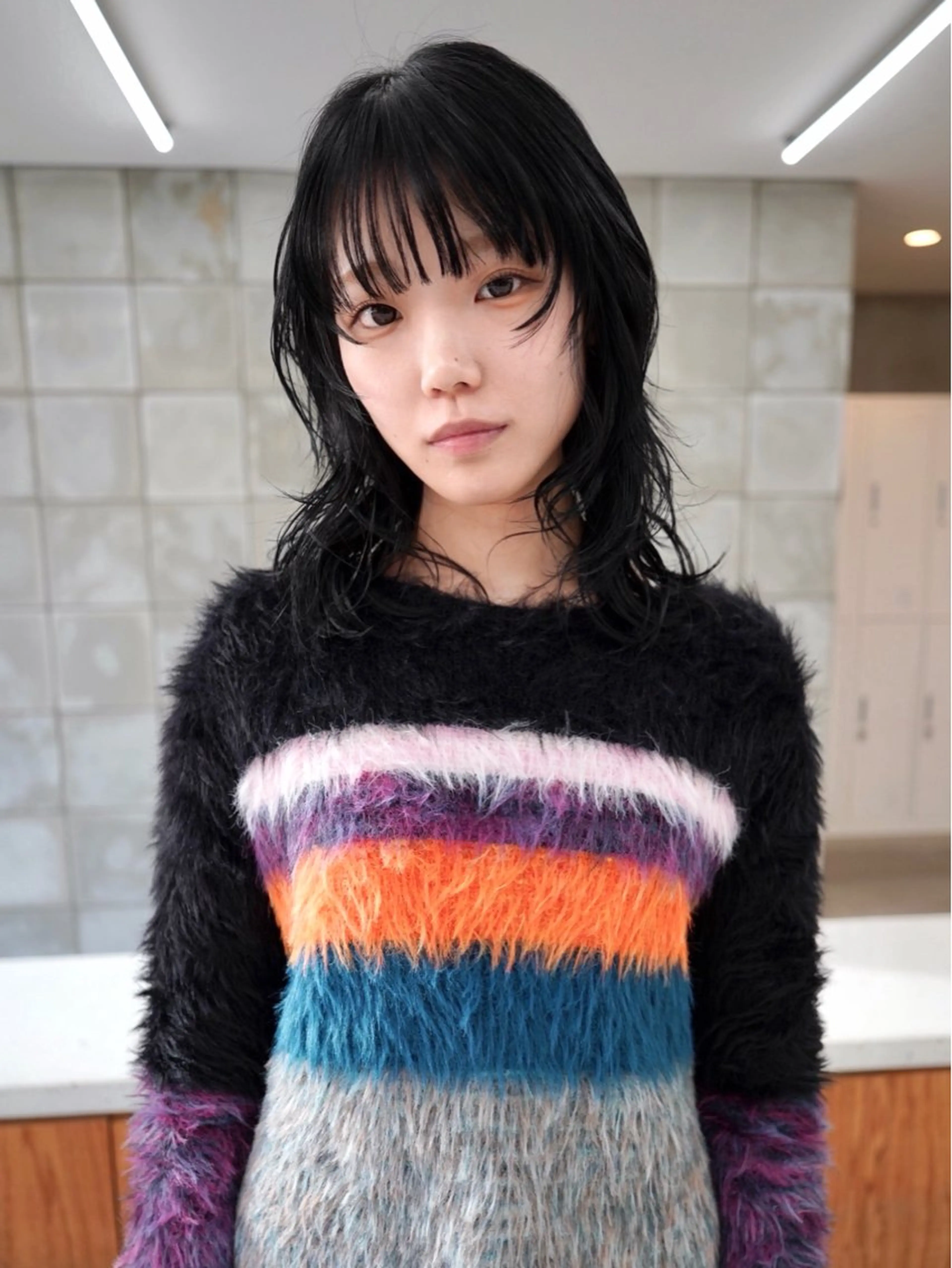 ロング レイヤーカット ウルフカット カット 似合わせデザイン ブリーチ栄Kaitoのヘアスタイル