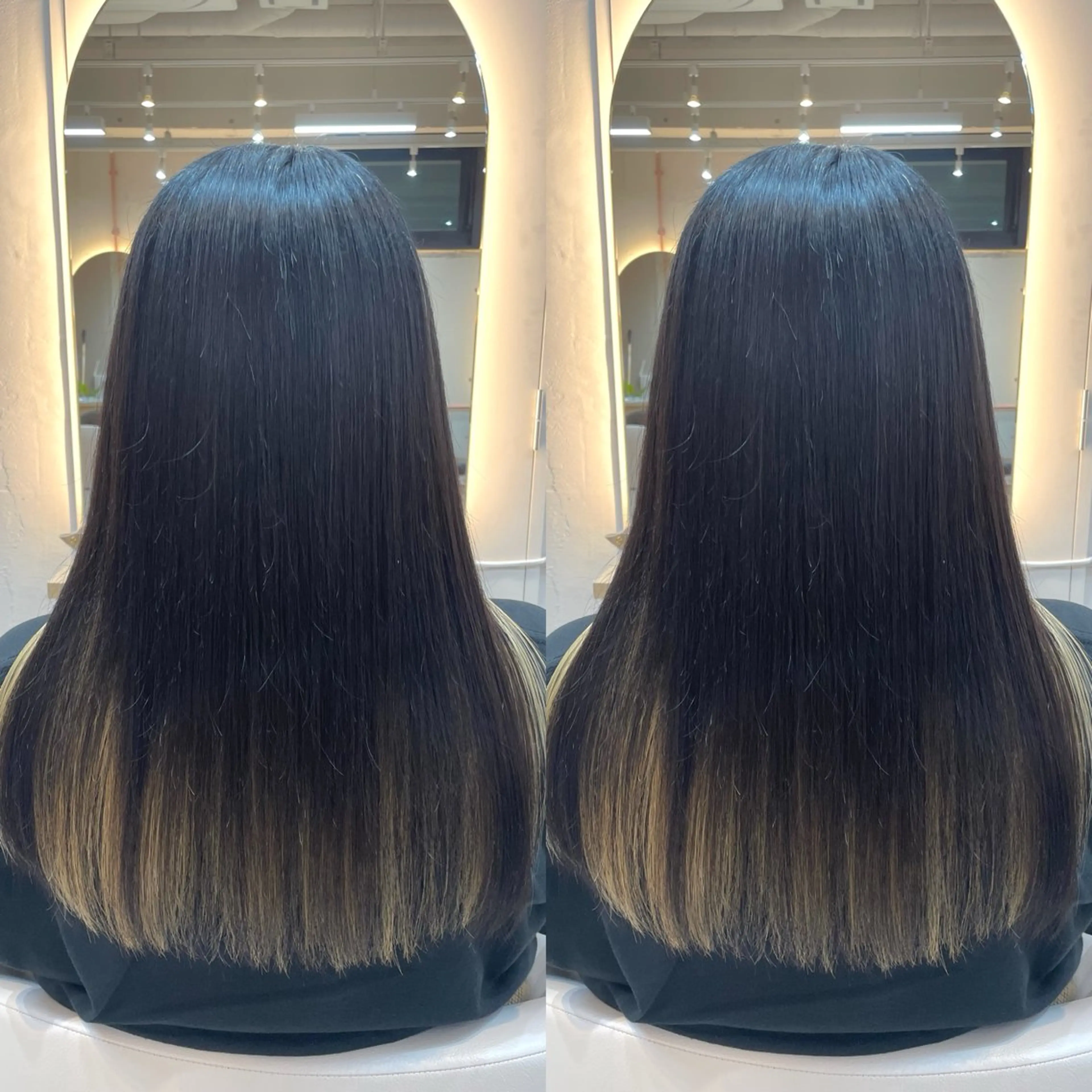 ロング カラー カット ヘアカラー トリートメント ヘアセット ブリーチ無し透明感 カラー🦕まどかのヘアスタイル