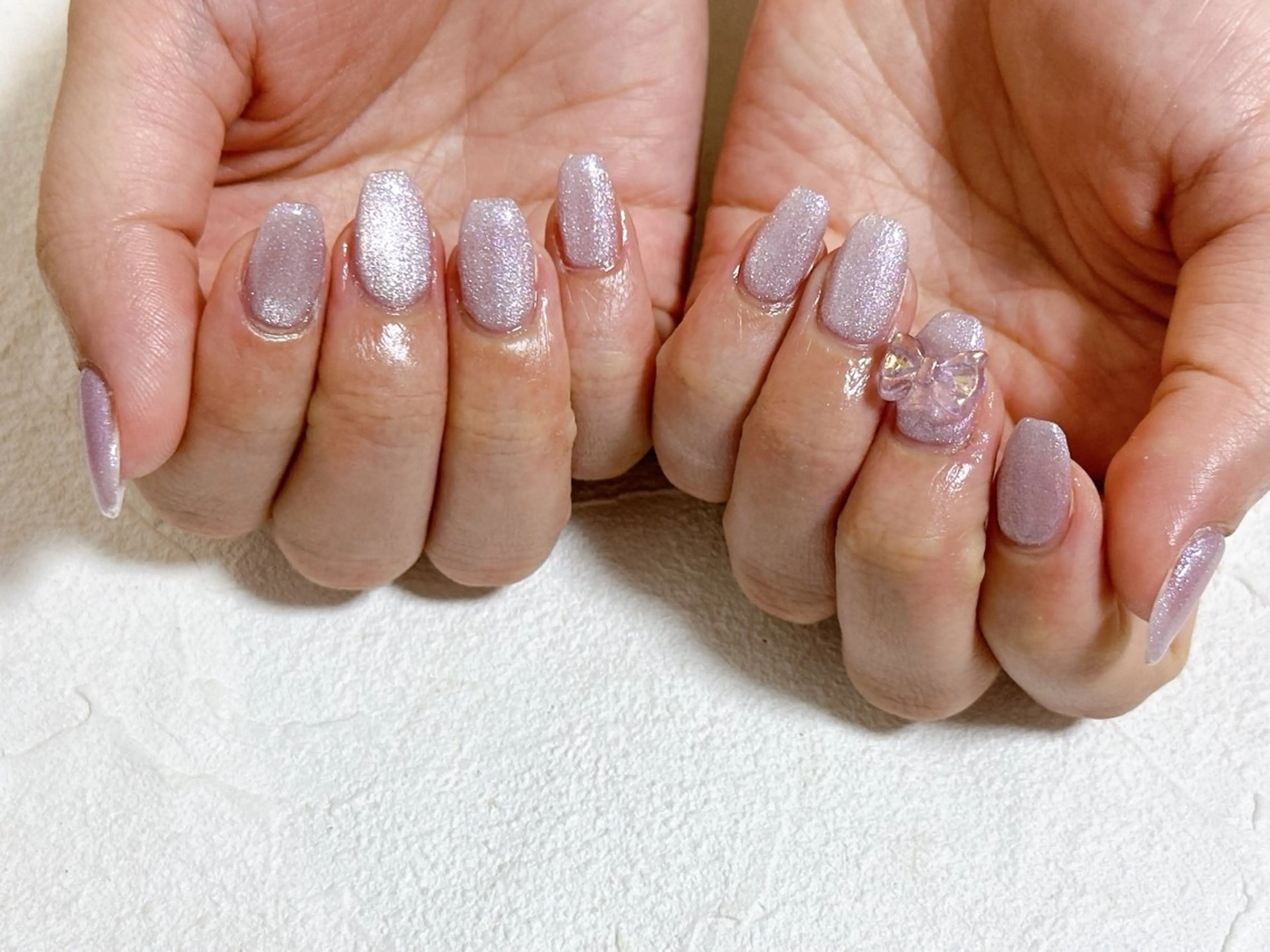 ネイル オーロラネイル フットネイル フレンチネイル ジェルネイル キラキラネイル ハンドネイル Mogu nail 二子玉川のネイルデザイン