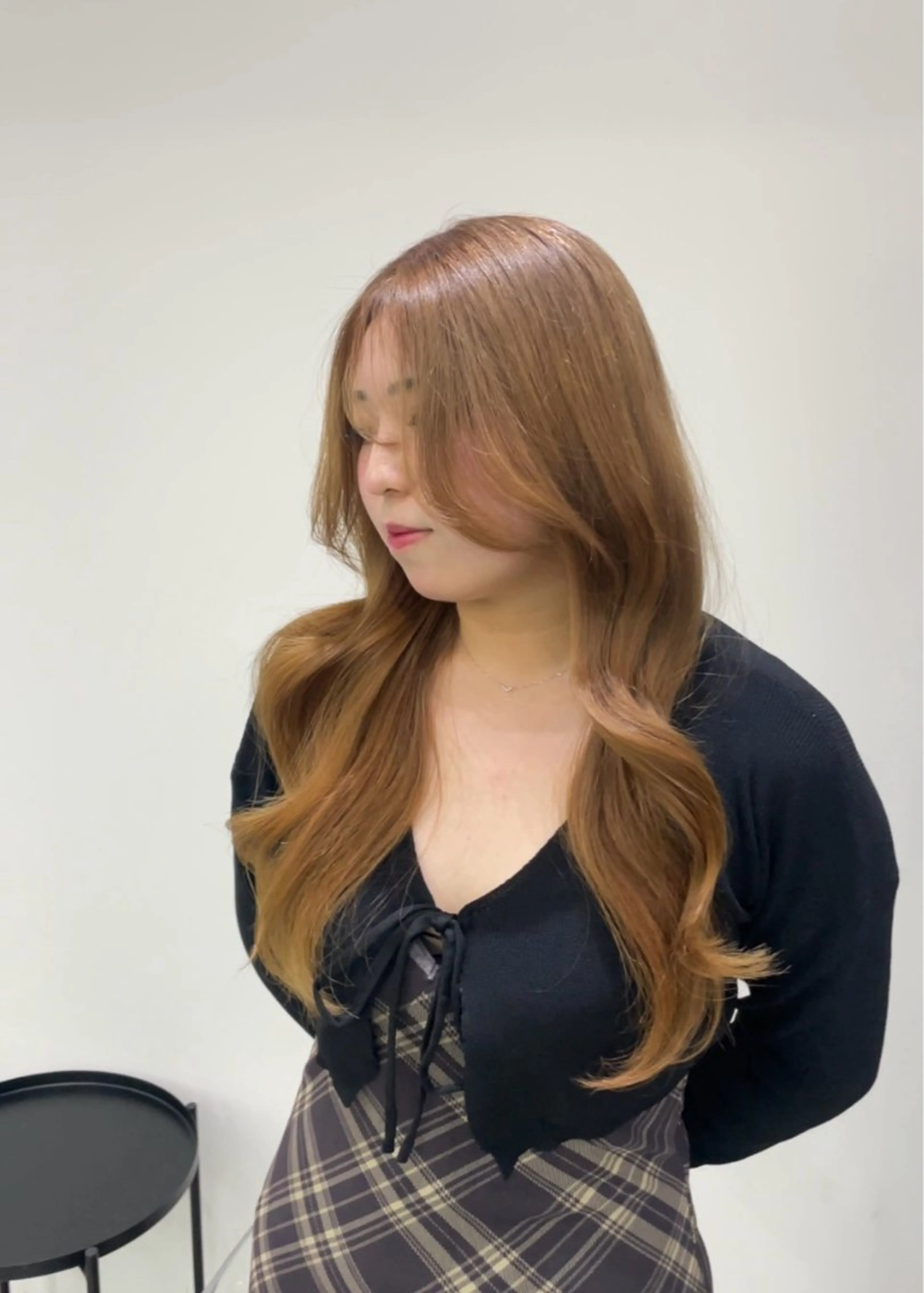 カラー ベージュカラー 透明感カラー ヘアカラー 鈴木 ねねのヘアスタイル