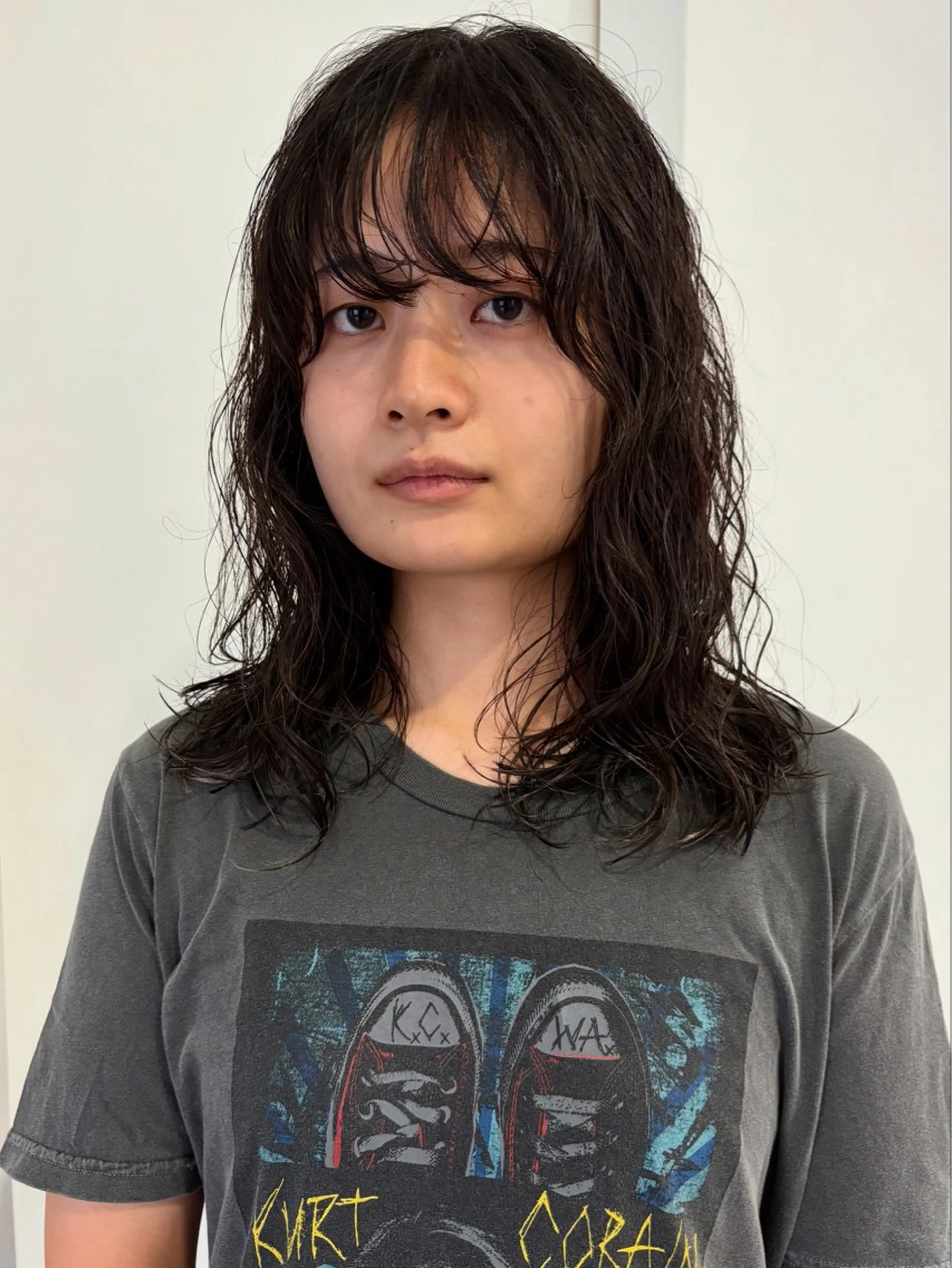 ミディアム パーマ ミディアムパーマ カット パーマ トリートメント 金井京介/パーマ /レイヤー/ボブのヘアスタイル