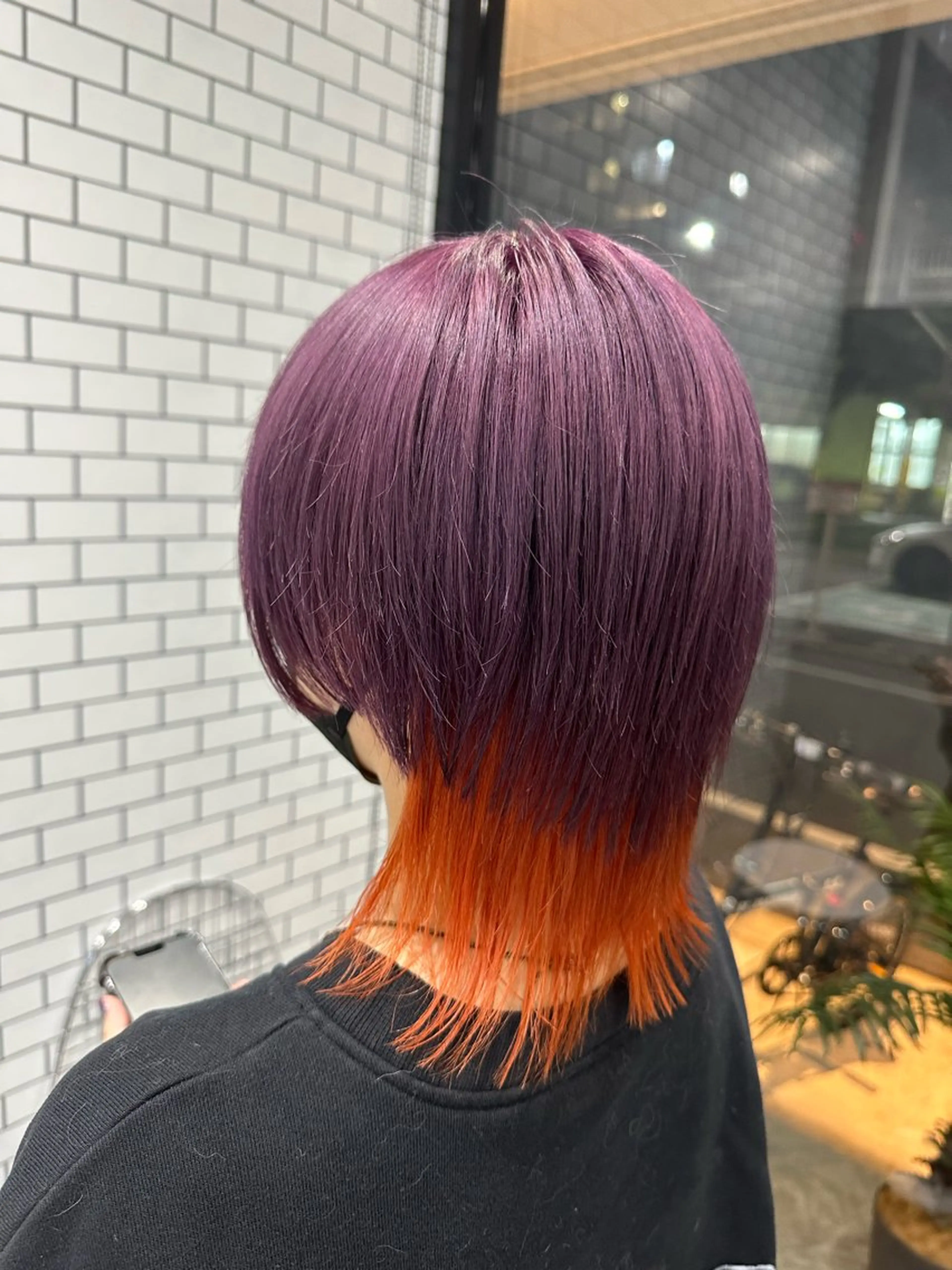 ミディアム カラー メンズ ヘアカラー トリートメント CS made by SHACHU栄店所属・透明感/ブリーチ縮毛 /髪質改善/星野純一のヘアスタイル