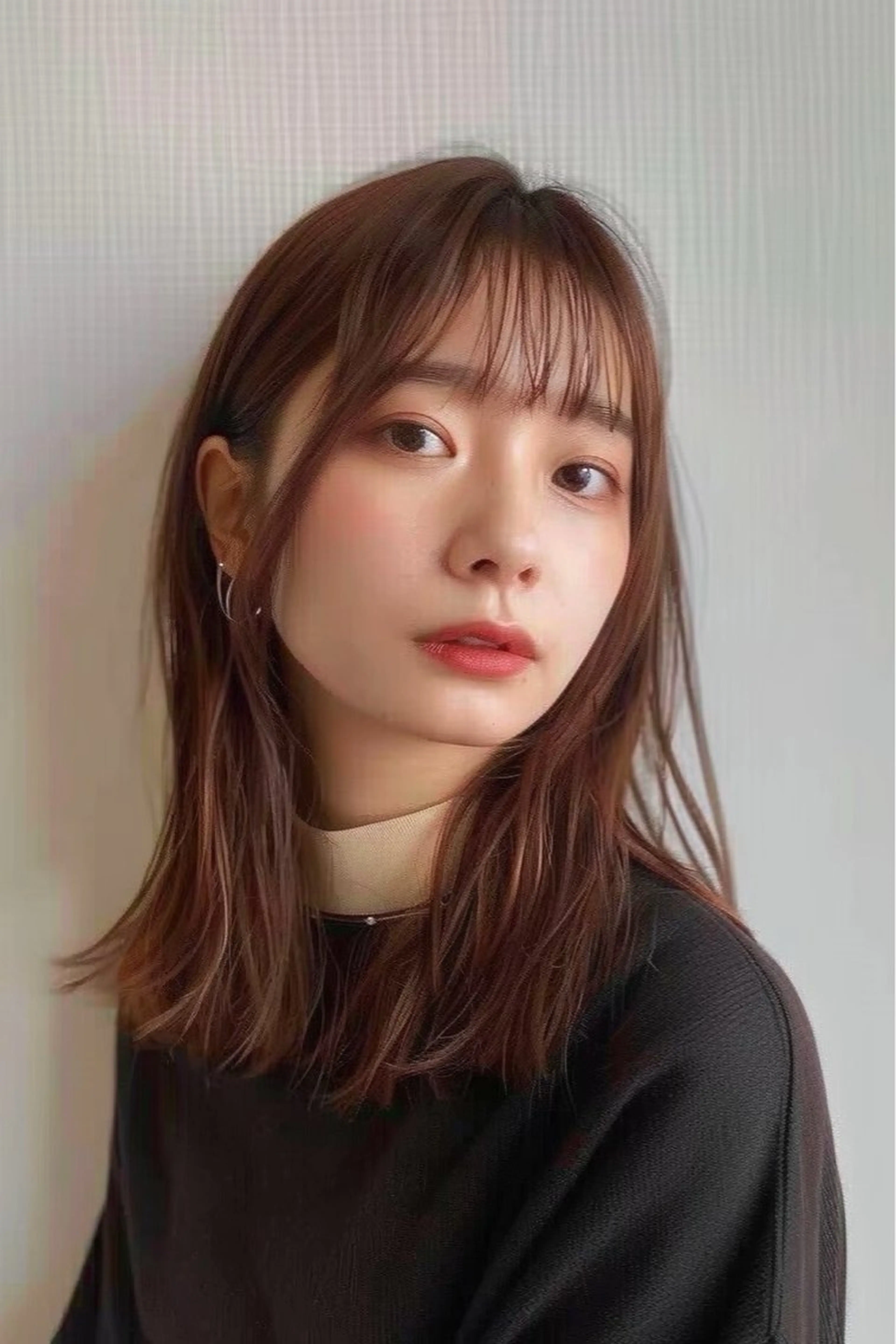 ミディアム カラー カット ヘアカラー トリートメント 最新ケアカラー/ 髪質改善/YUTOのヘアスタイル