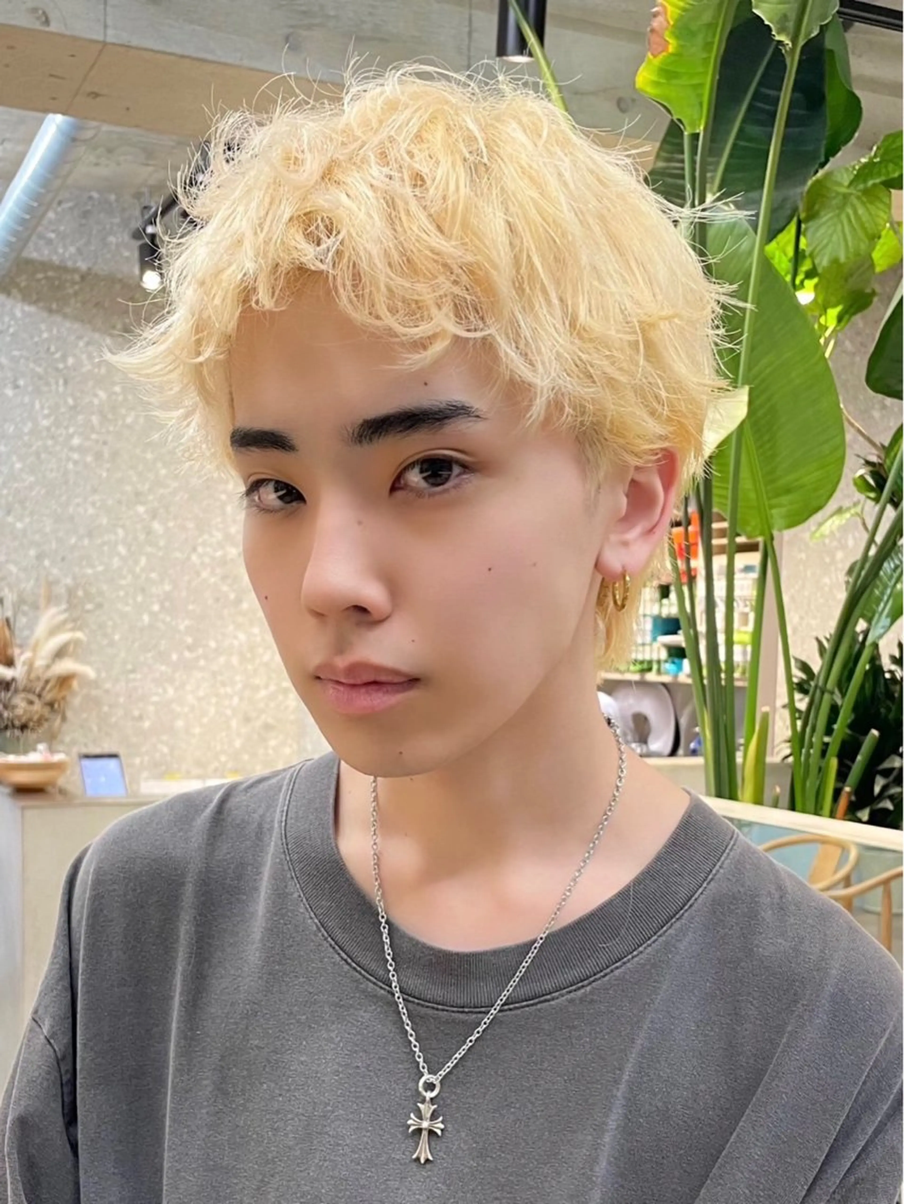 メンズ メンズブリーチ メンズハイトーン スパイキーショート tsubasa🪽 ／ブリーチカラーのヘアスタイル