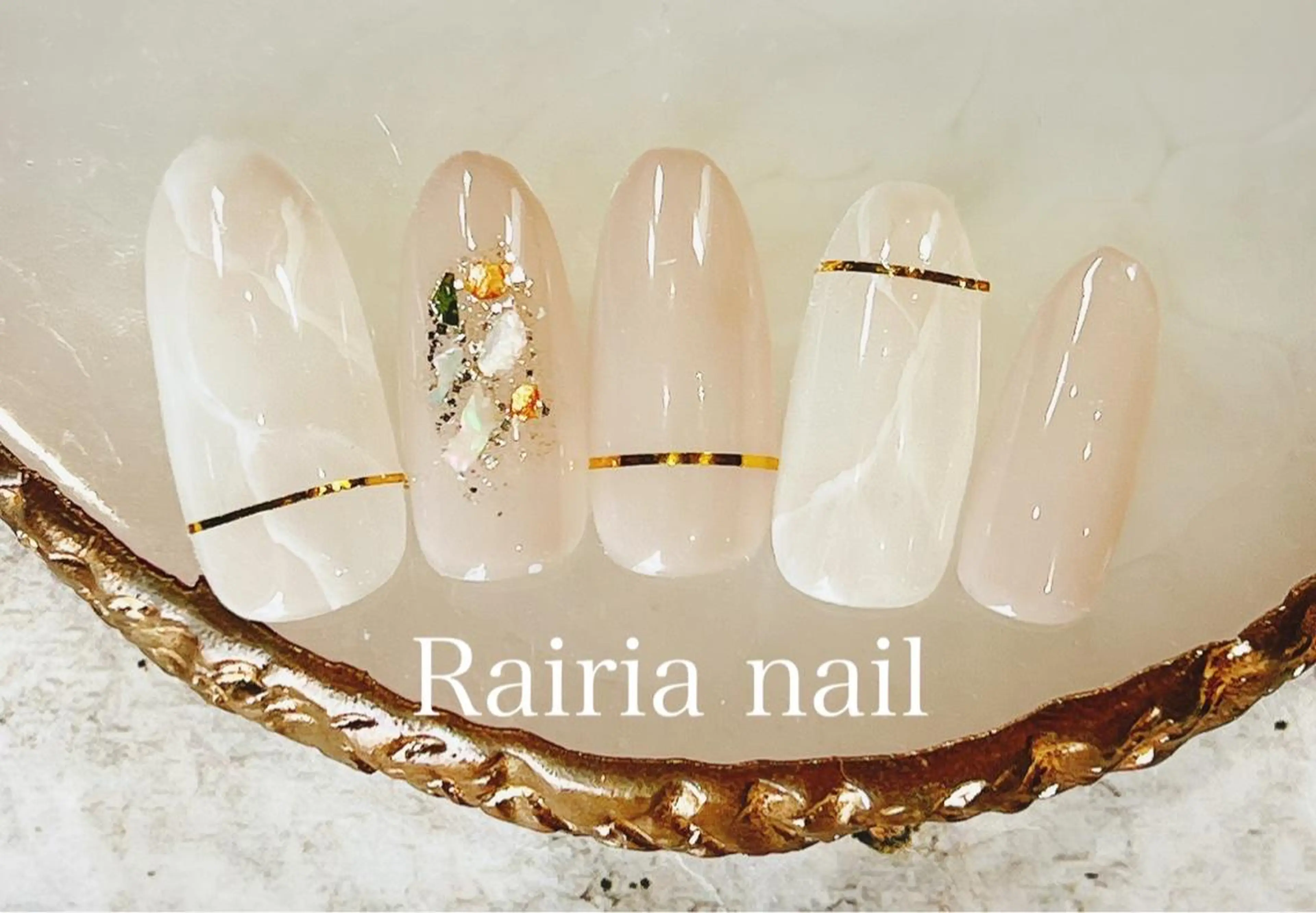 ネイル アートネイル カジュアル フットネイル ジェルネイル キラキラネイル Rairia nail本八幡店のネイルデザイン