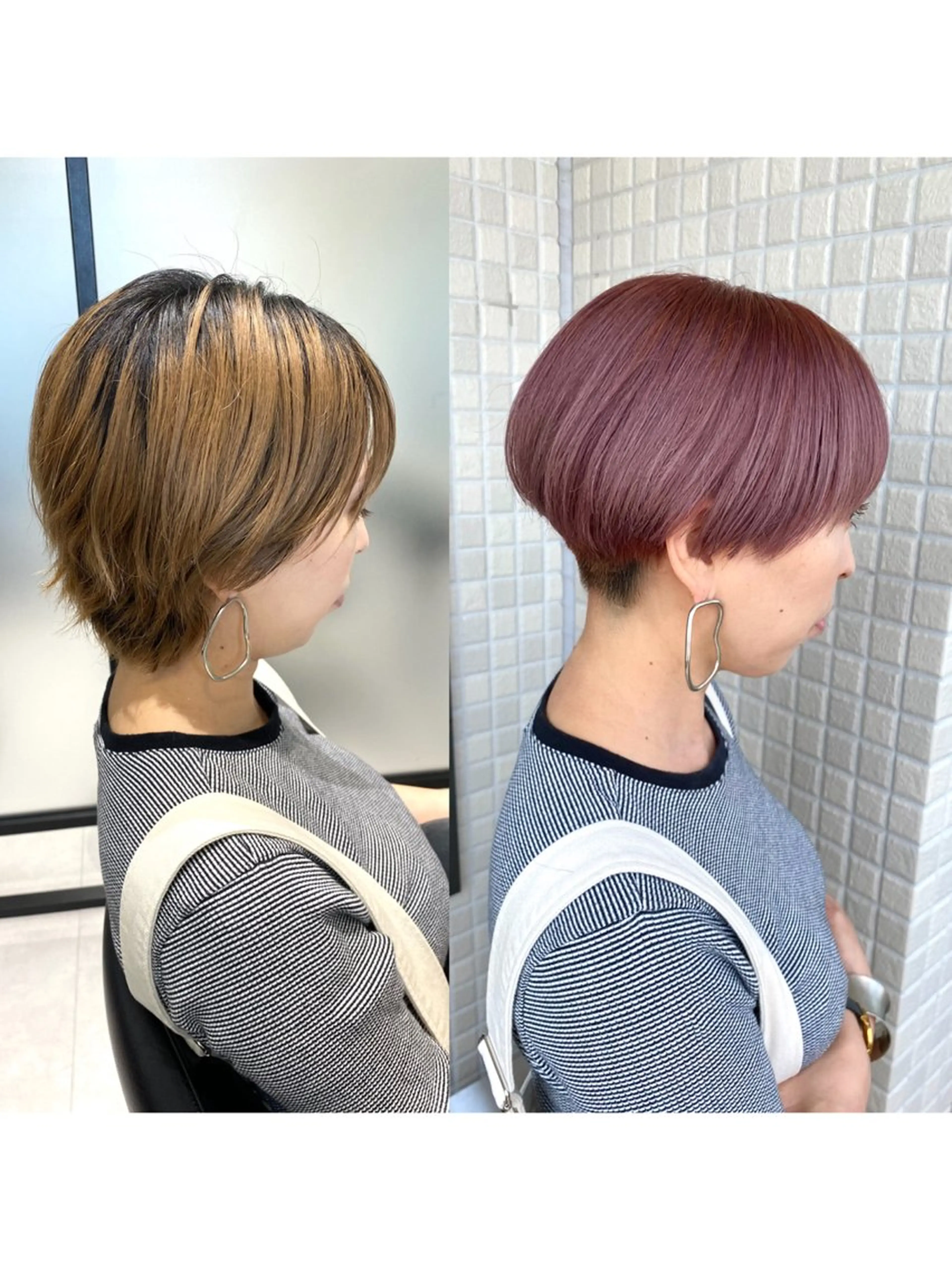ショート カラー 髪質改善水素TR× レイヤーカット/熊澤のヘアスタイル
