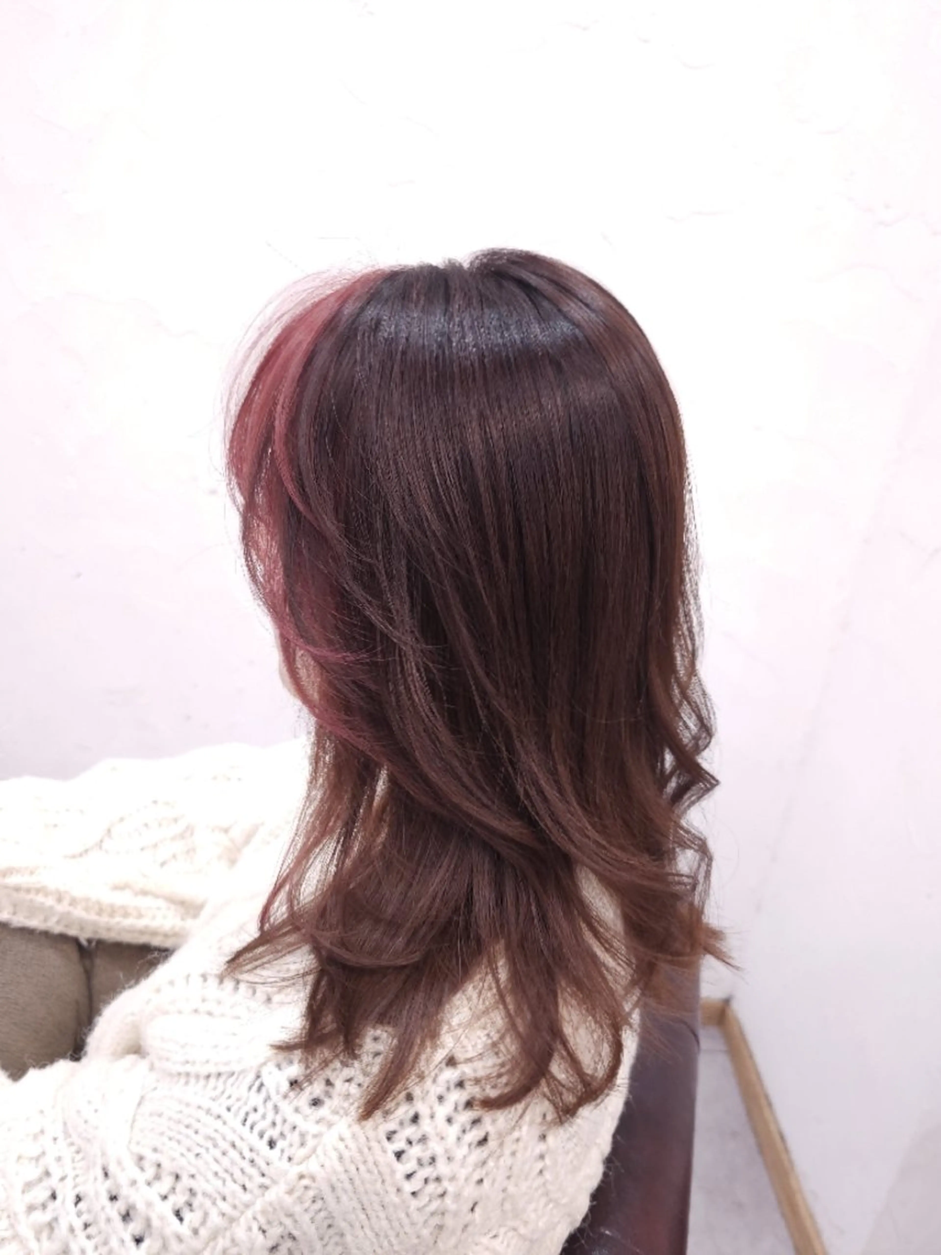 インナーカラー（インナー部分のブリーチ1回＋フルカラー)+TR込みの写真