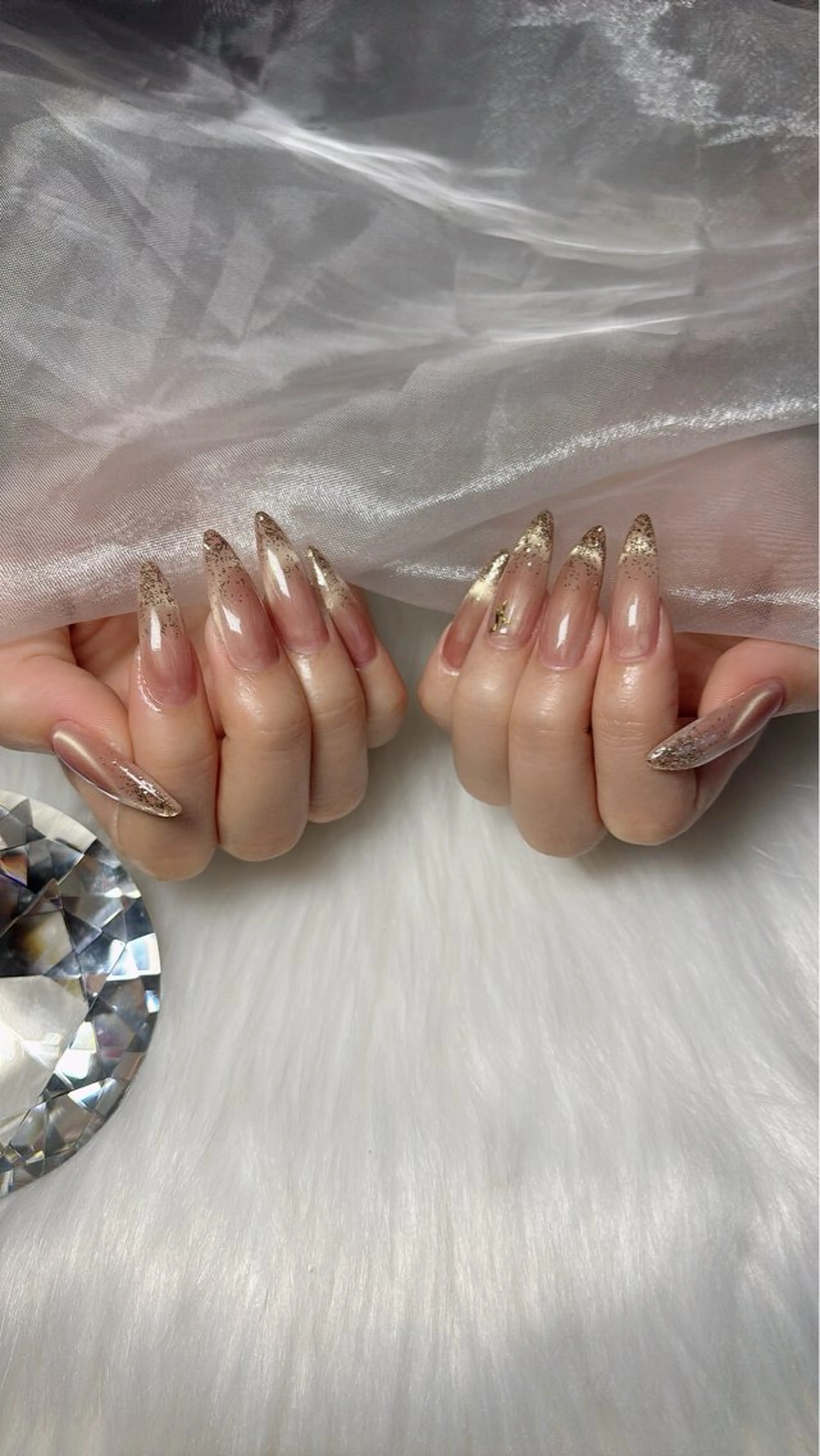 ネイル ロングネイル マグネットネイル ハンドネイル salon de belnetta所属・kayo 💅のネイルデザイン