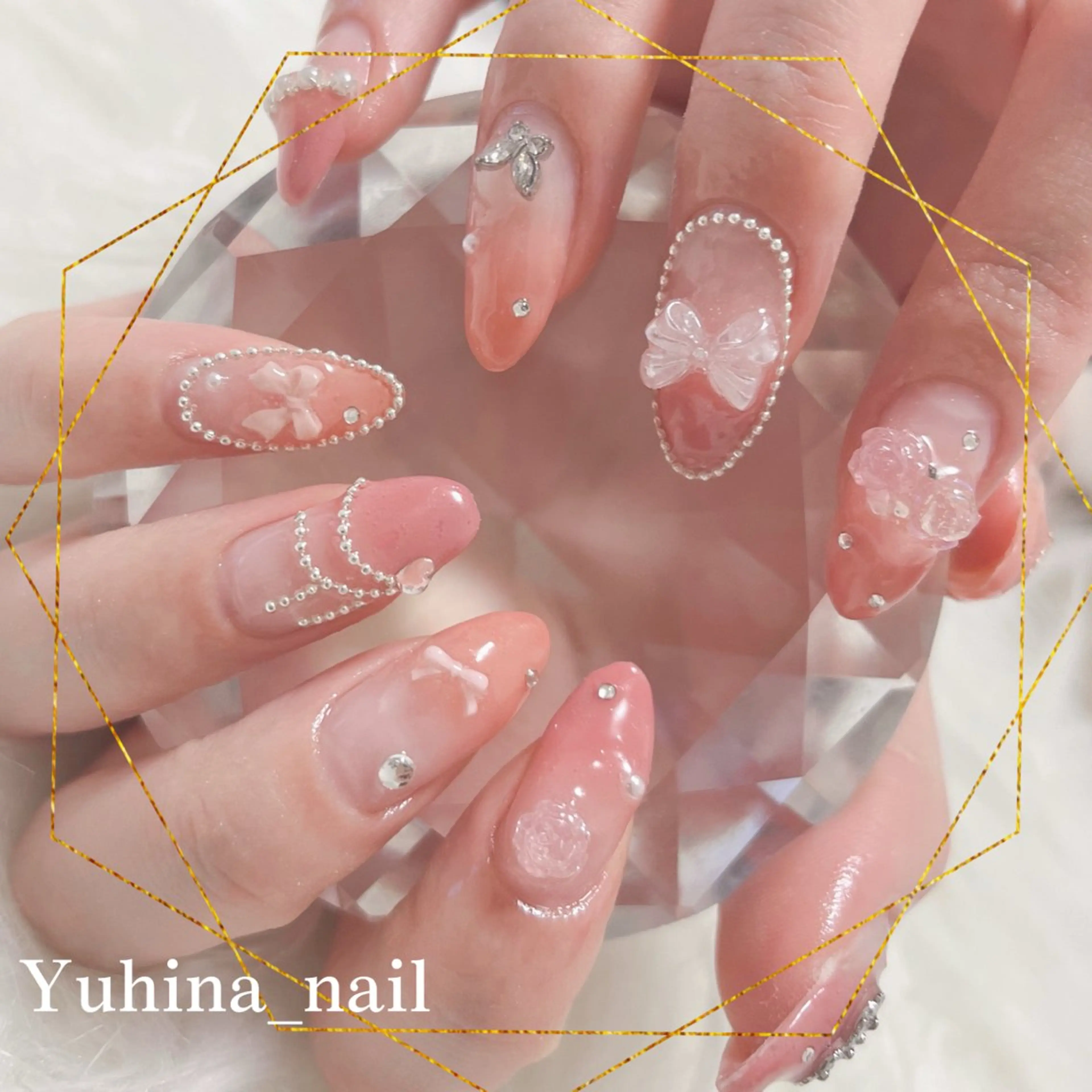ネイル ハンドネイル Yuhina _nail‪ෆ‪.*のネイルデザイン