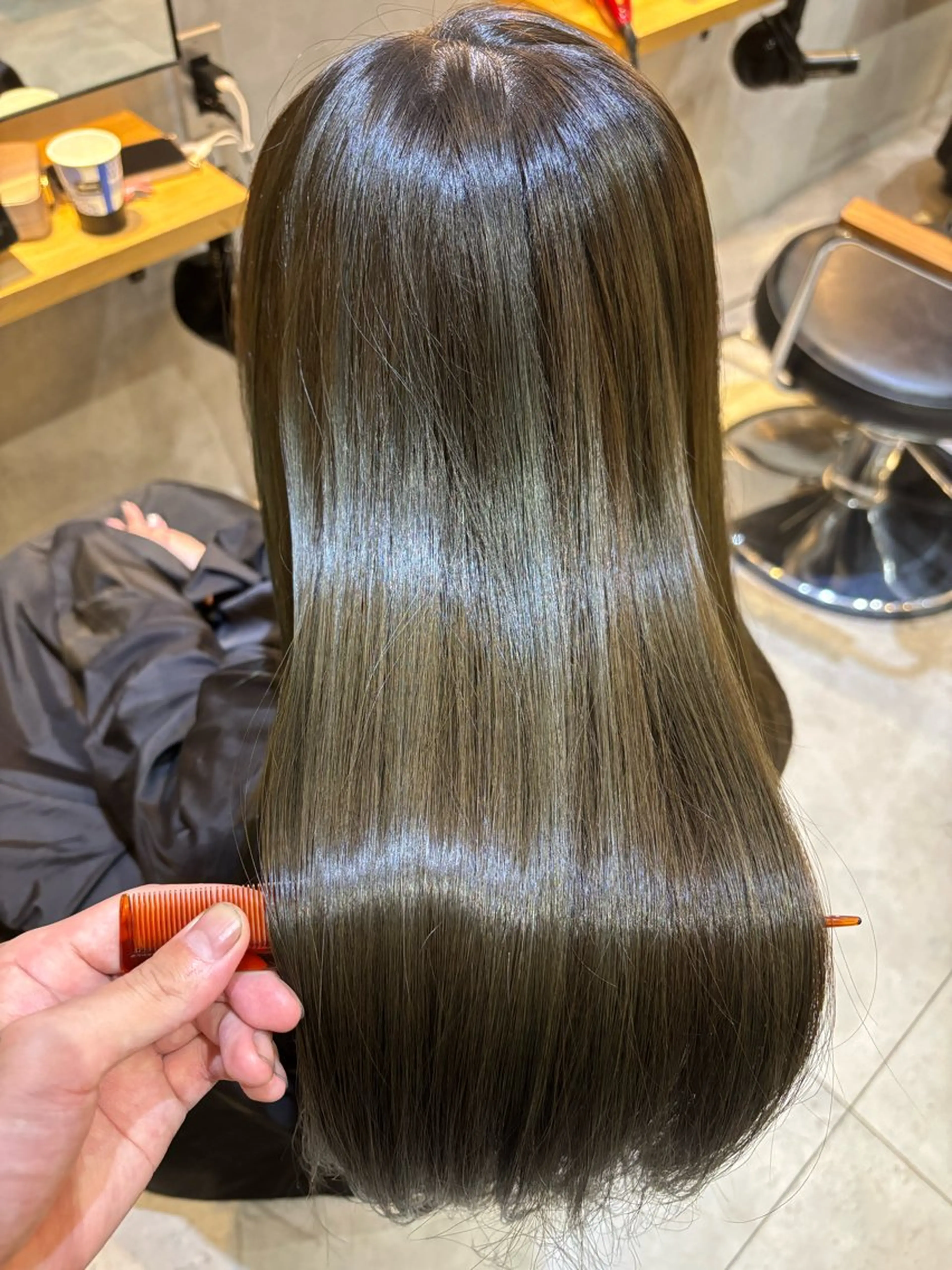 【1番人気♪】 似合わせカット✂️+ケアカラー❣️+ 超音波3stepトリートメント✨の写真